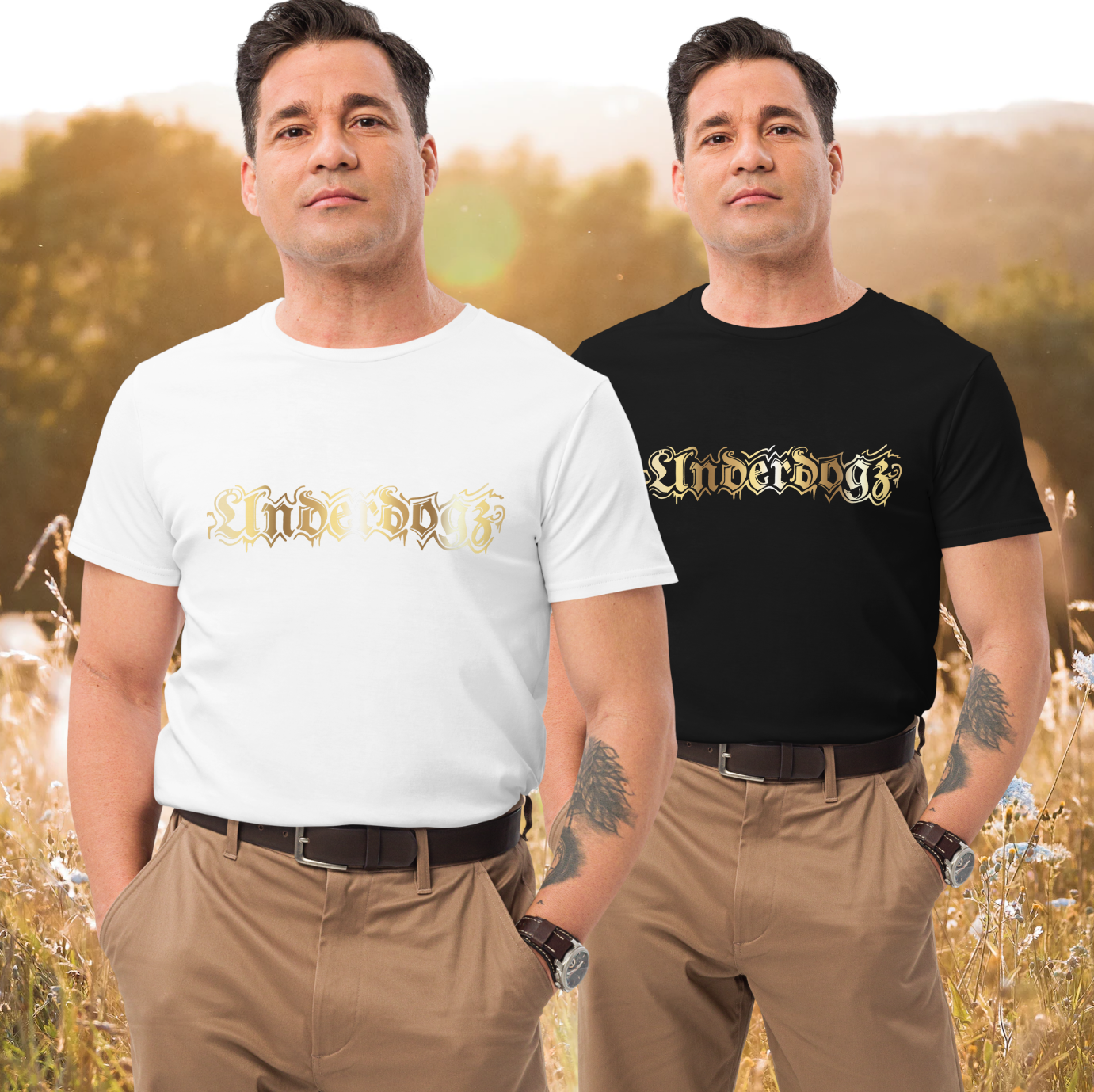 Herren-T-Shirt Premium-Line Gold