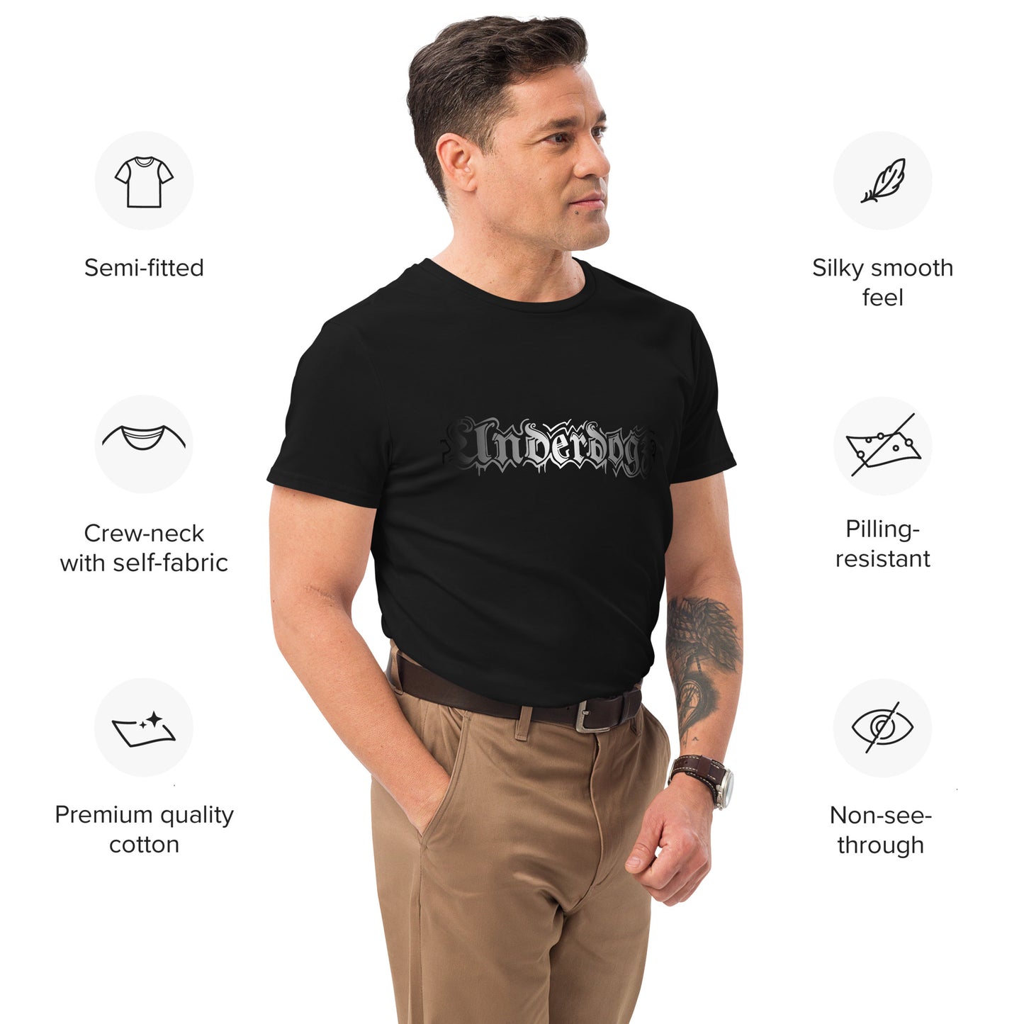 Herren-T-Shirt Premium-Line Gold