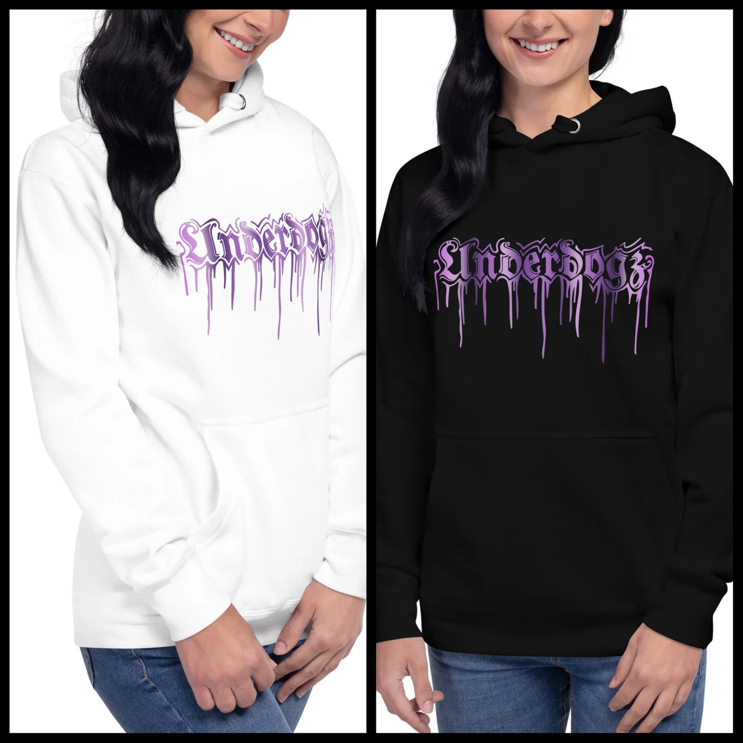 Kapuzenpullover Lila Drip Edition