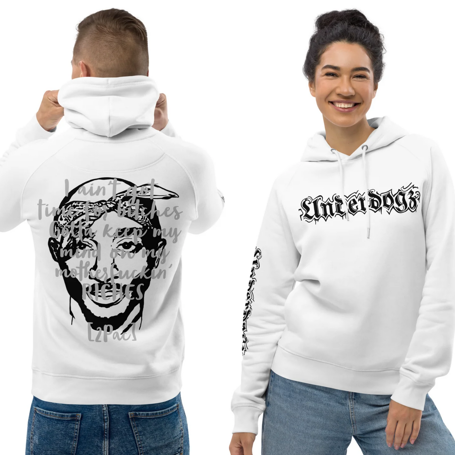 Unisex Kapuzenpullover „2Pac“ ain‘t got time