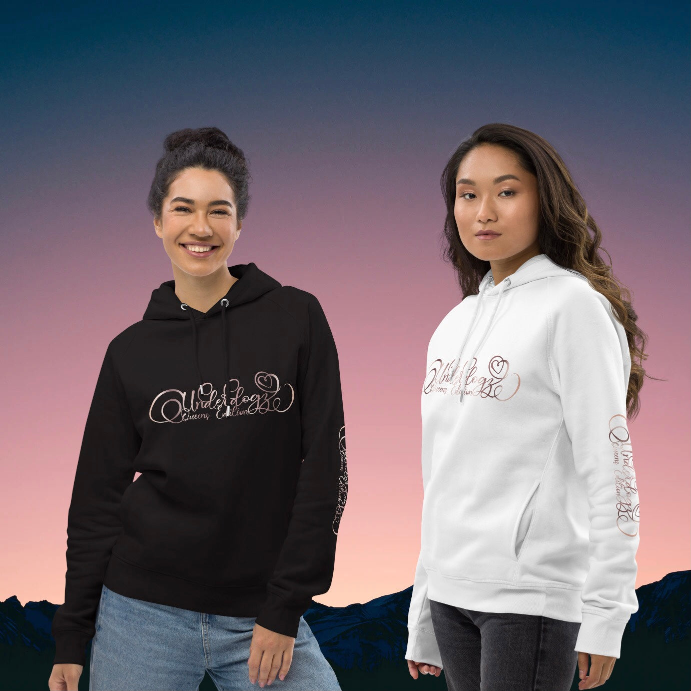 Kapuzenpullover Queens Edition Roségold