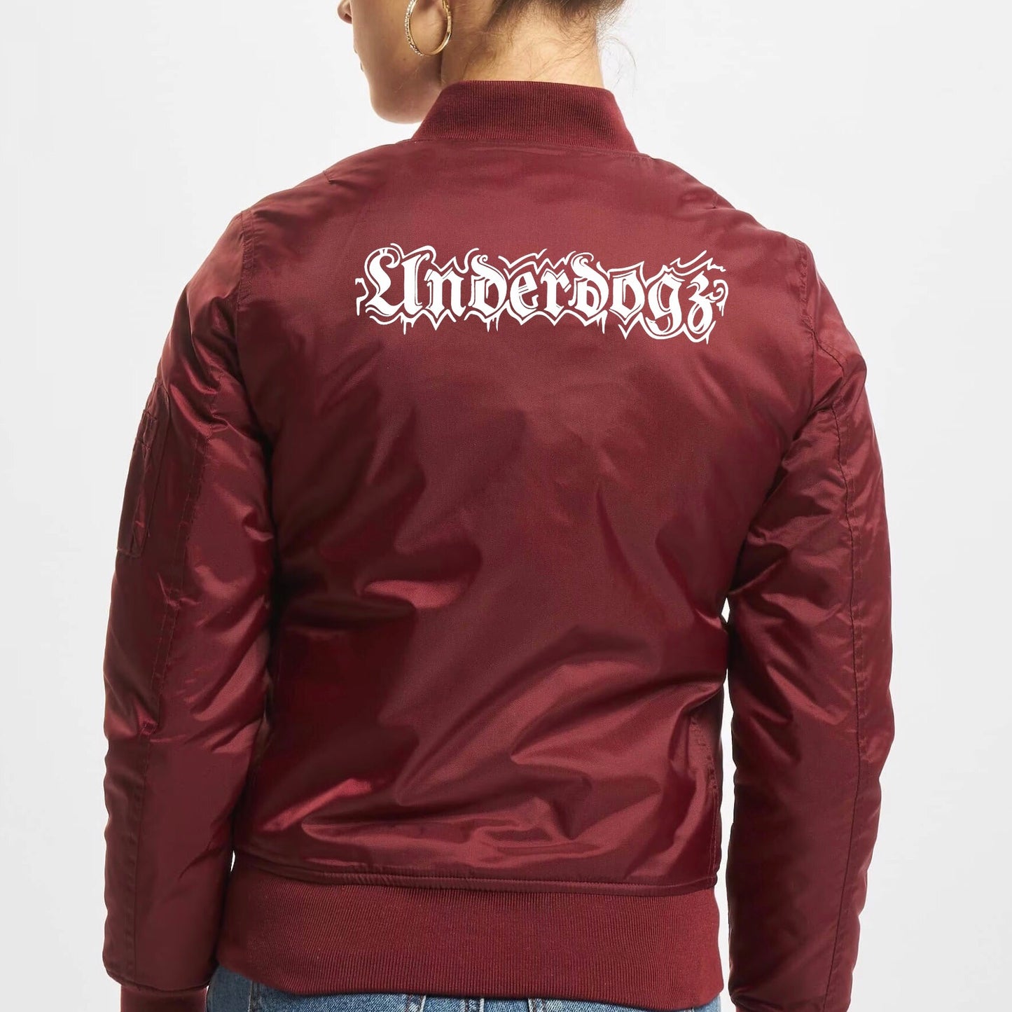 Bomberjacke Weinrot