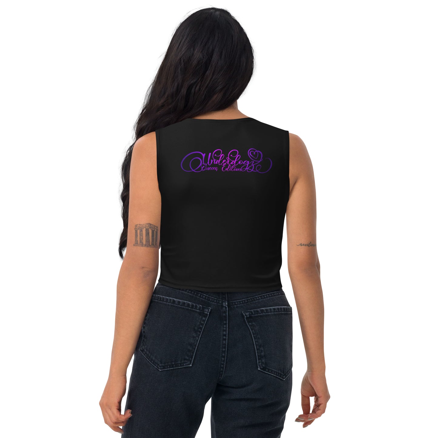 Crop-Top ,Alles geben‘ Queens Edition Pink