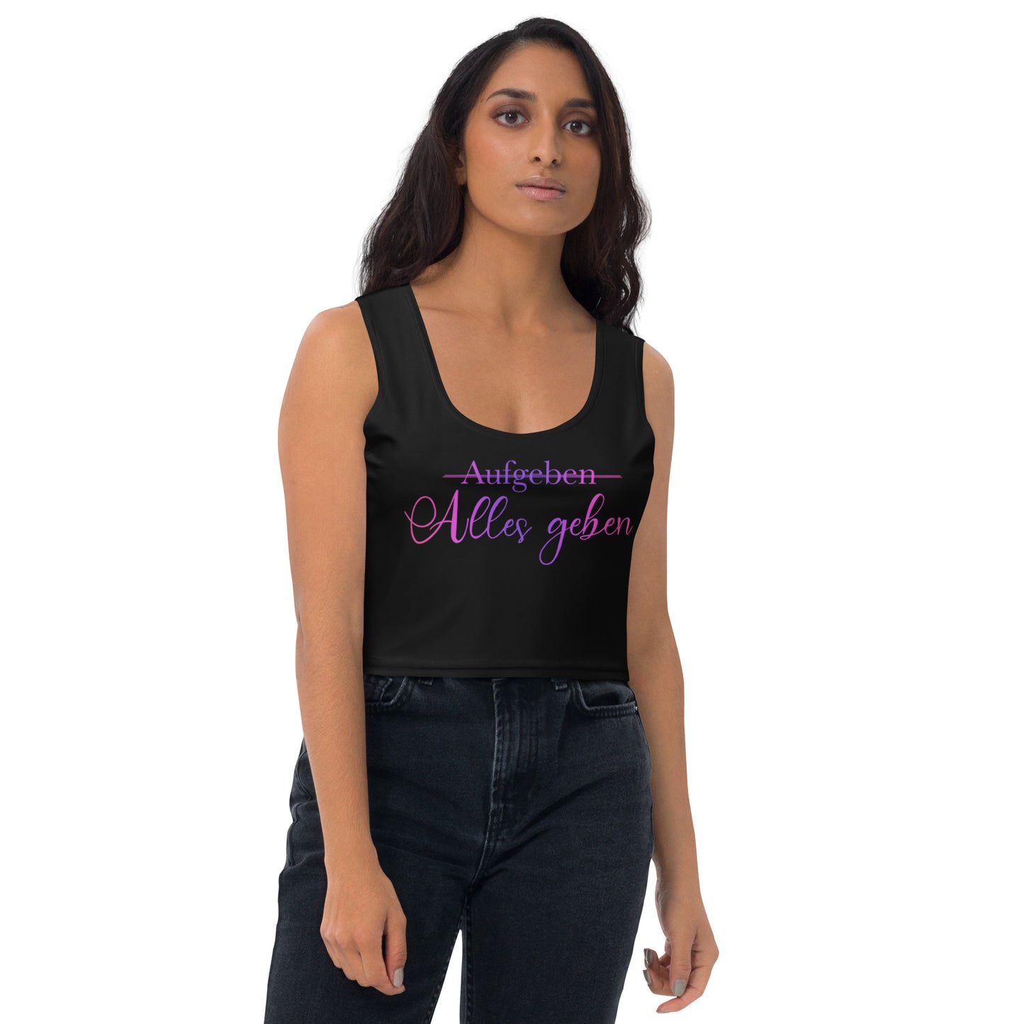 Crop-Top ,Alles geben‘ Queens Edition Pink