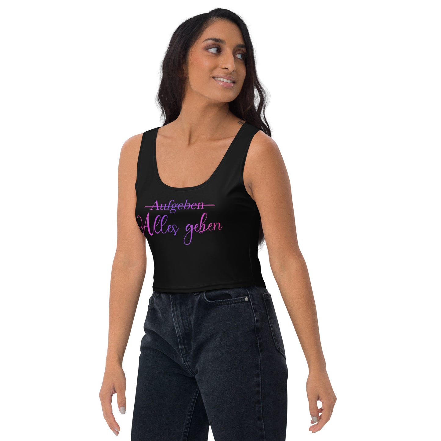 Crop-Top ,Alles geben‘ Queens Edition Pink