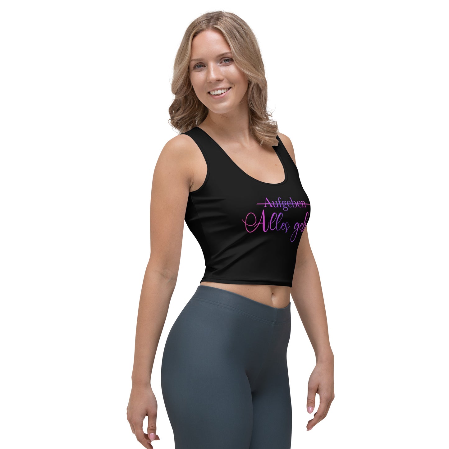 Crop-Top ,Alles geben‘ Queens Edition Pink