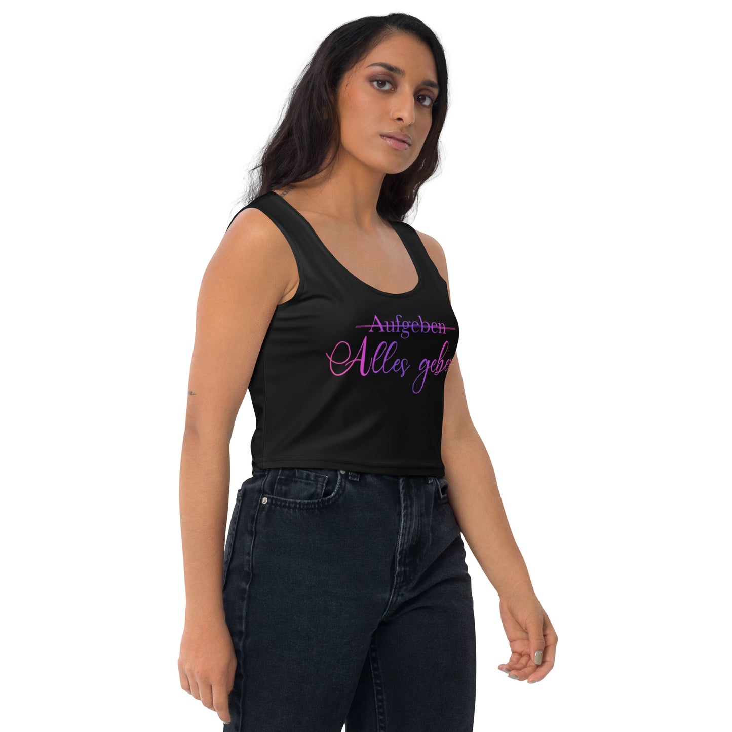 Crop-Top ,Alles geben‘ Queens Edition Pink