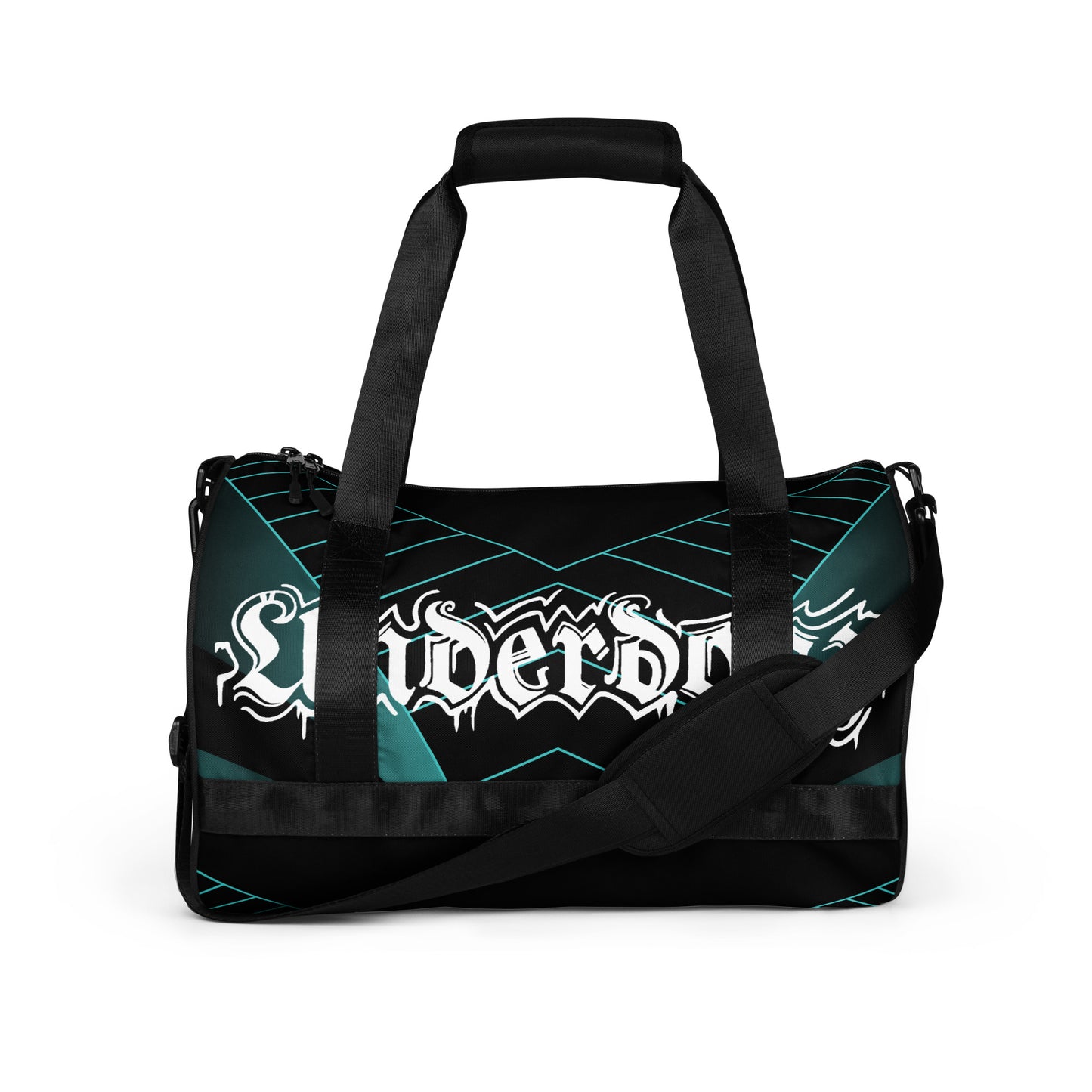 Sporttasche mit Logo und geometrischem Muster