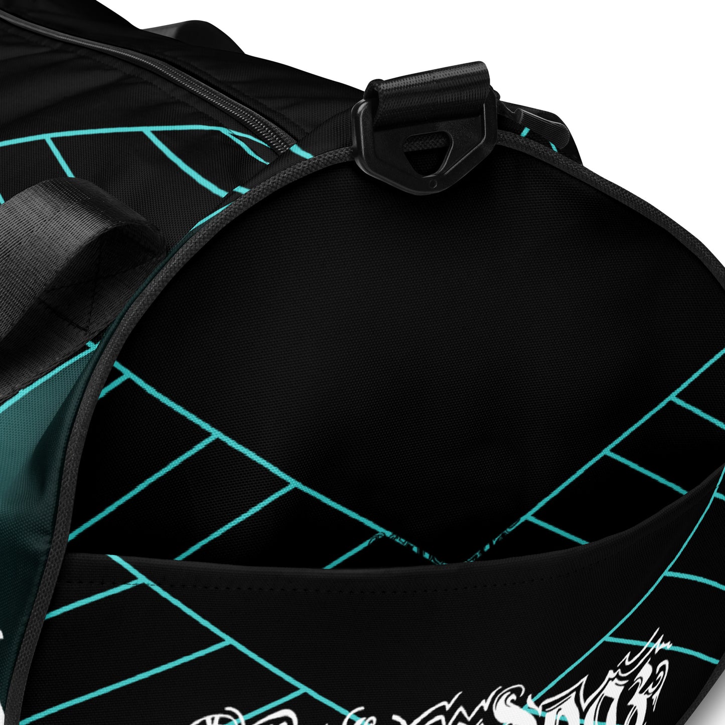 Sporttasche mit Logo und geometrischem Muster