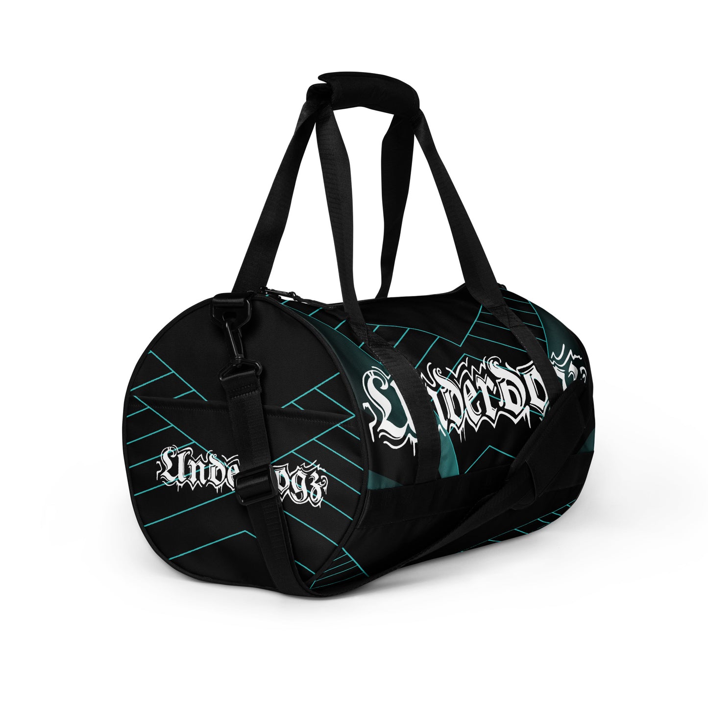 Sporttasche mit Logo und geometrischem Muster