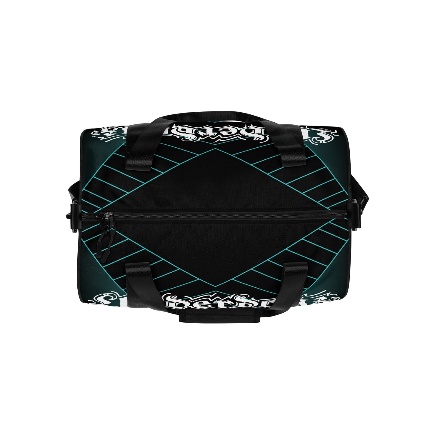 Sporttasche mit Logo und geometrischem Muster