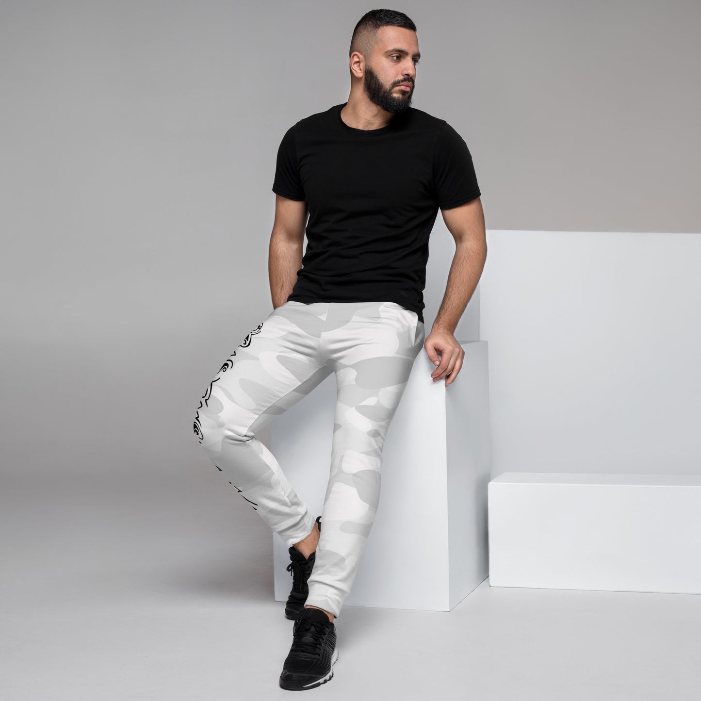 Herren-Jogginghose Camo Weiß