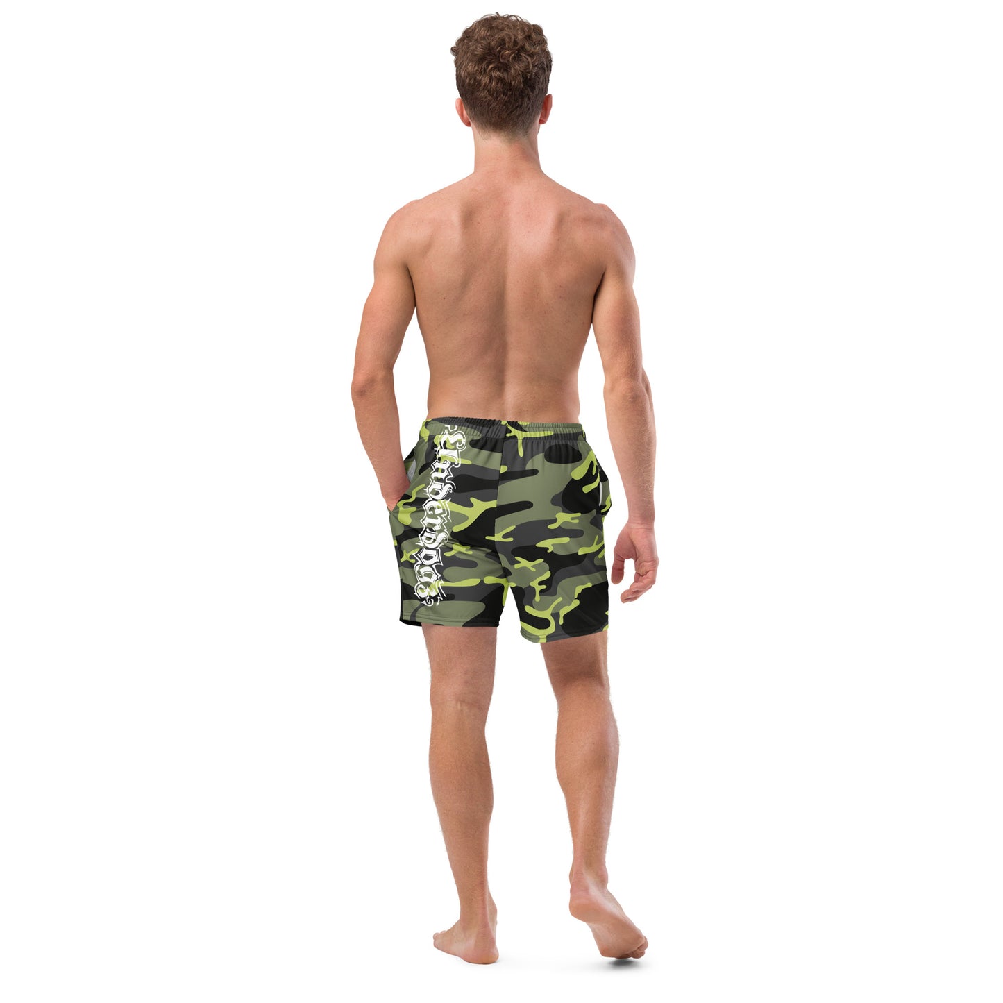 Herren-Badehose mit Innentasche Camouflage