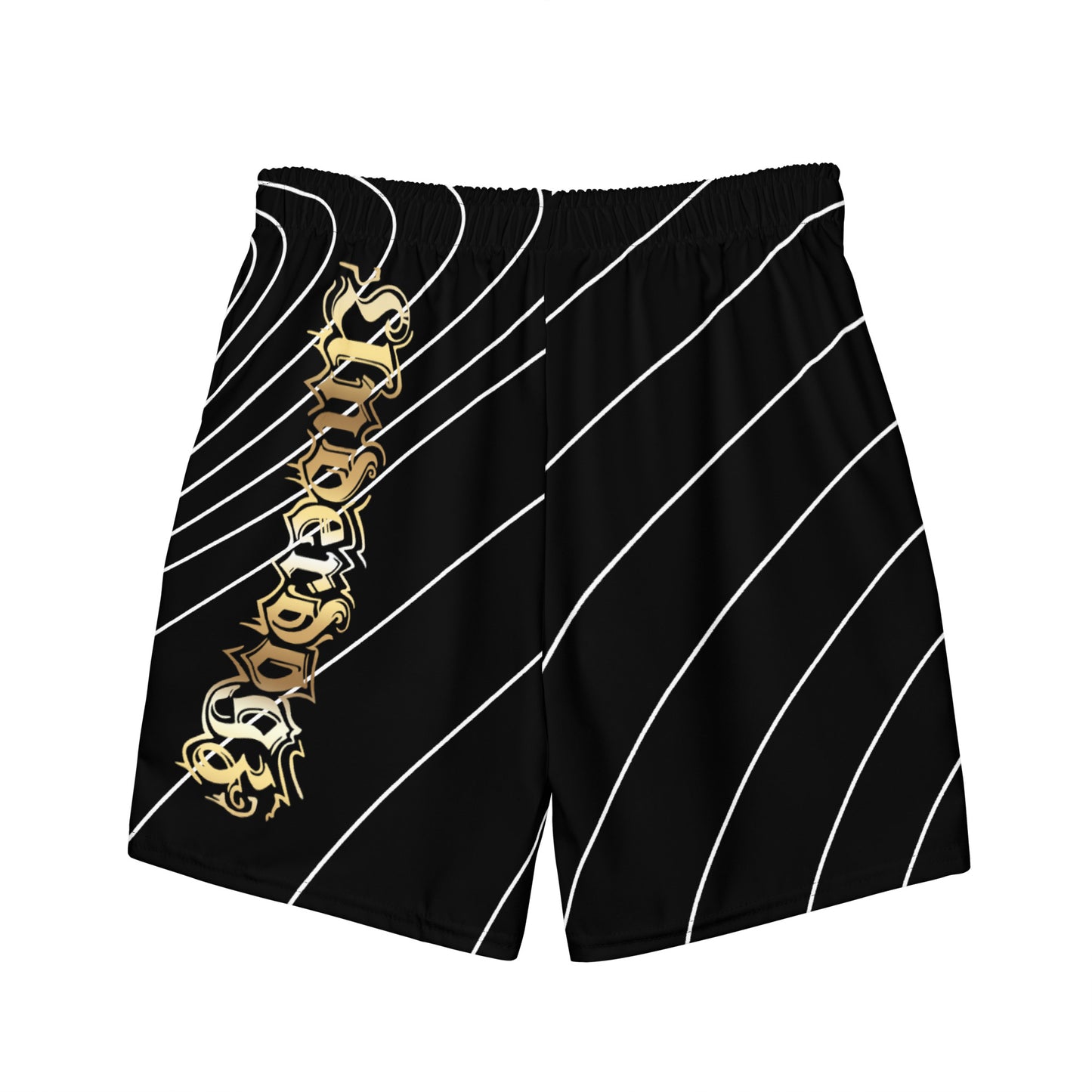 Herren-Badehose mit Innentasche Gold/Stripes
