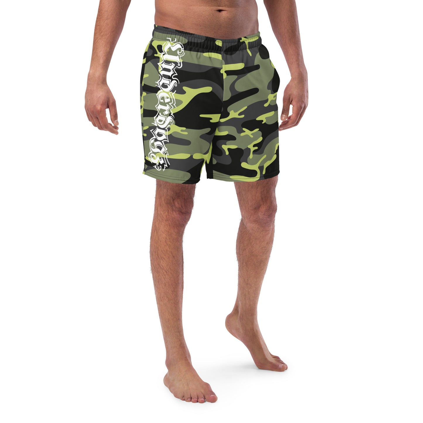 Herren-Badehose mit Innentasche Camouflage