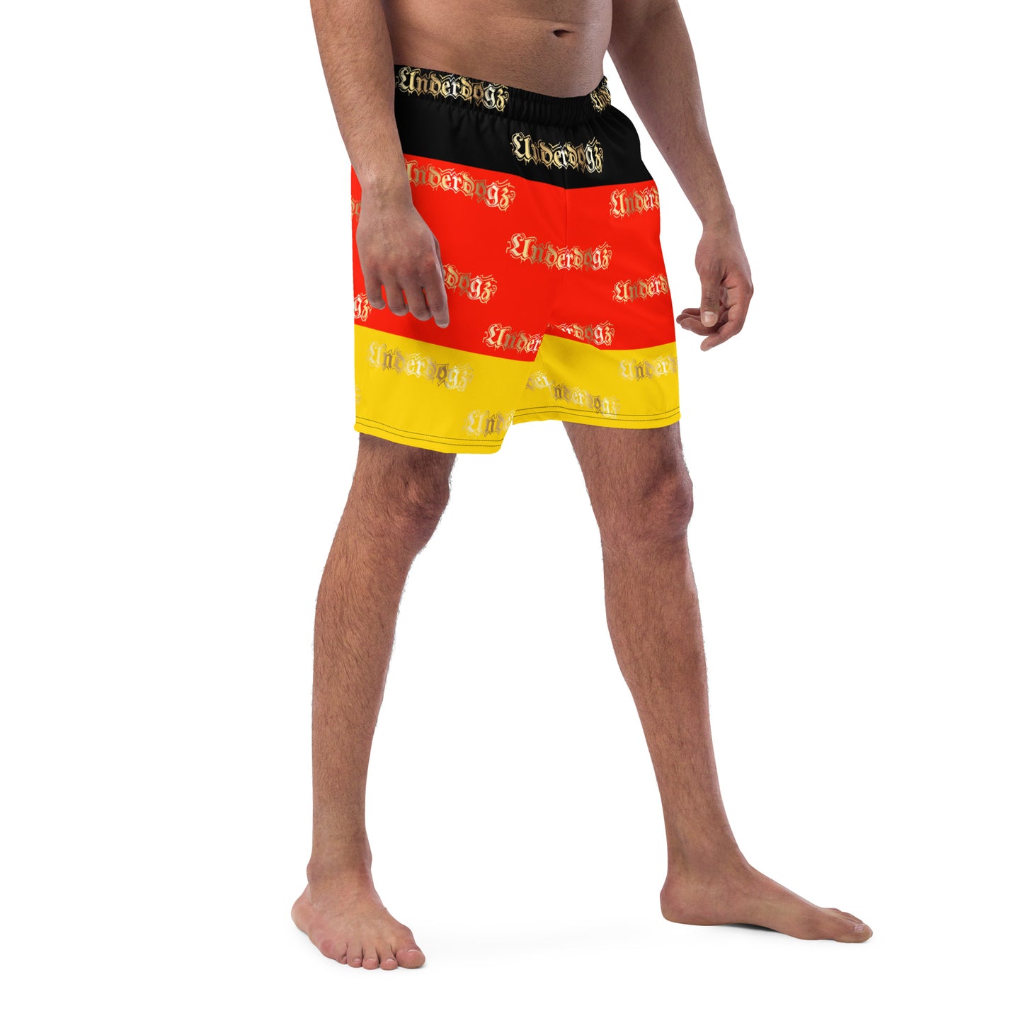 Herren-Badehose mit Innentasche ,Deutschland‘ Gold