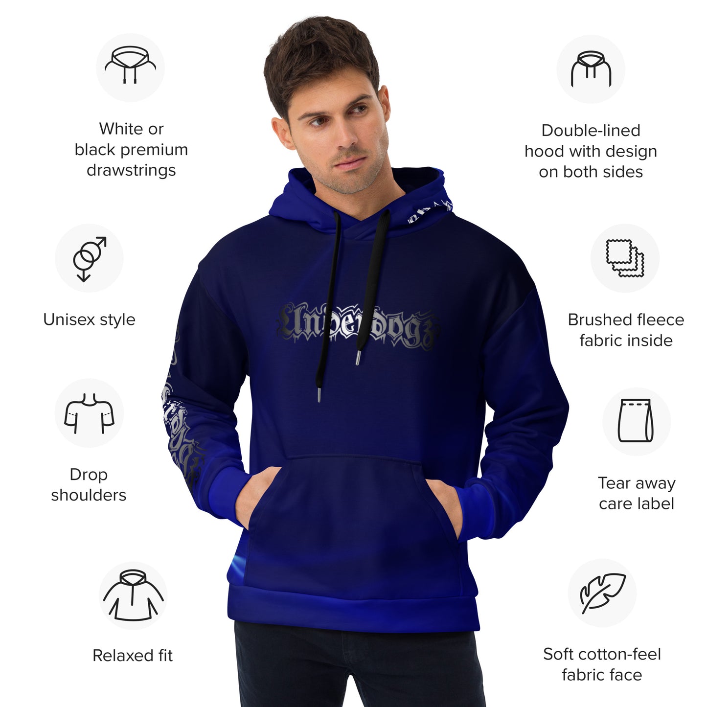 Unisex-Kapuzenpullover Midnight Blue