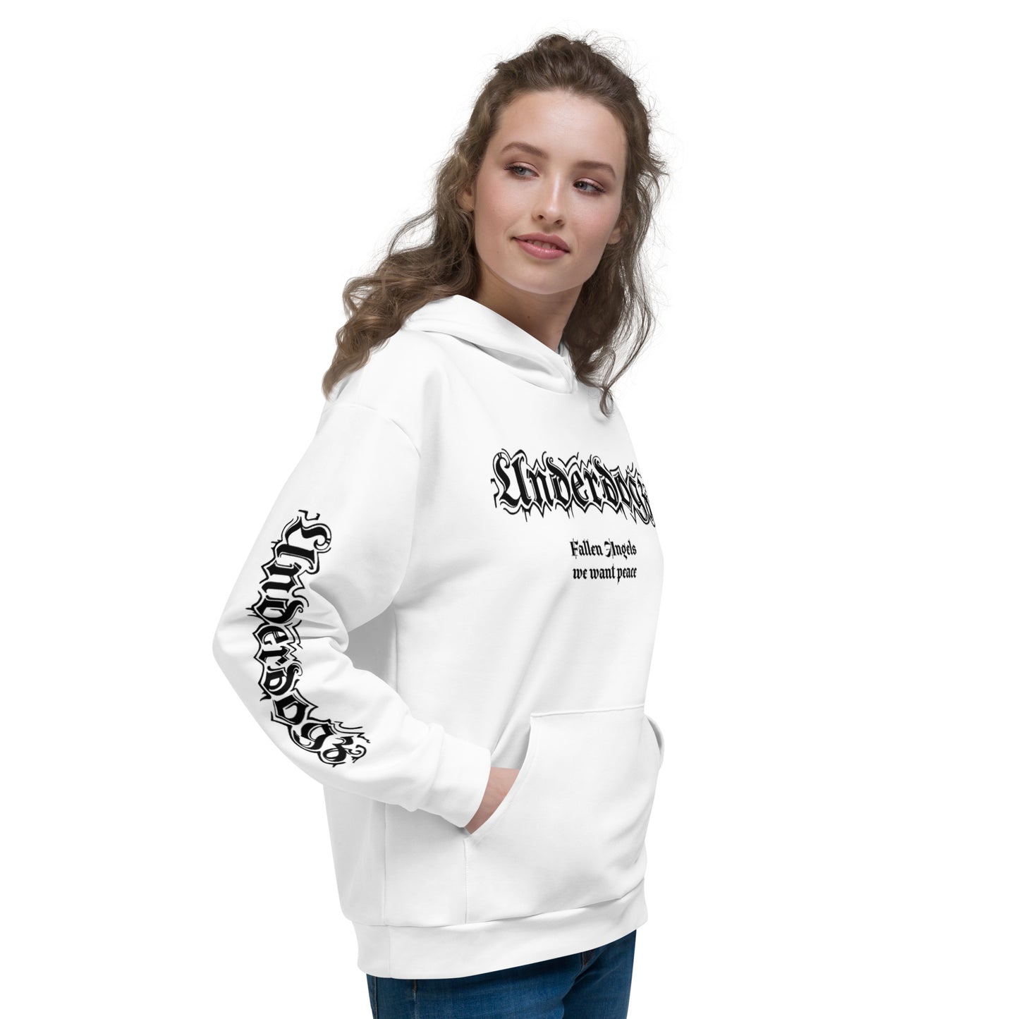 Unisex-Kapuzenpullover „Fallen Angels“ Fight for peace (Frieden)