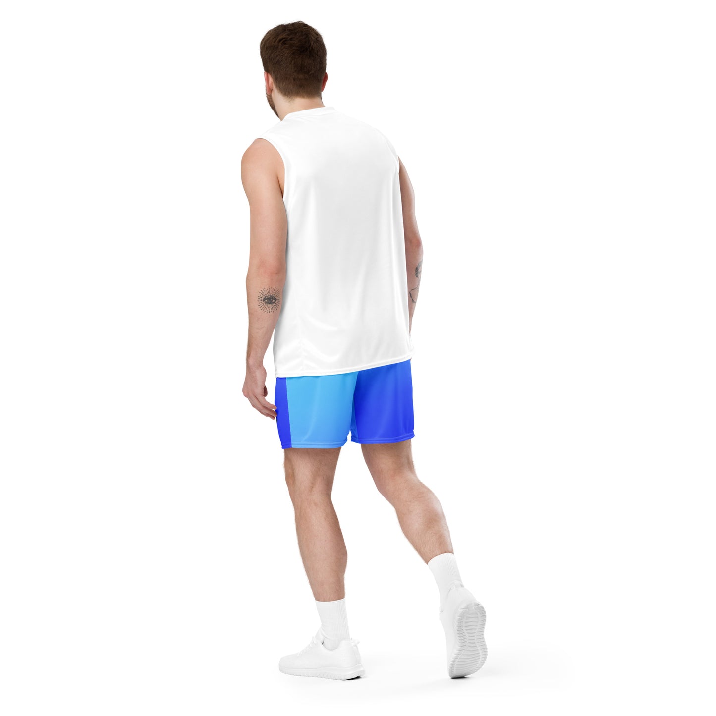 Herren Mesh-Shorts mit Farbverlauf