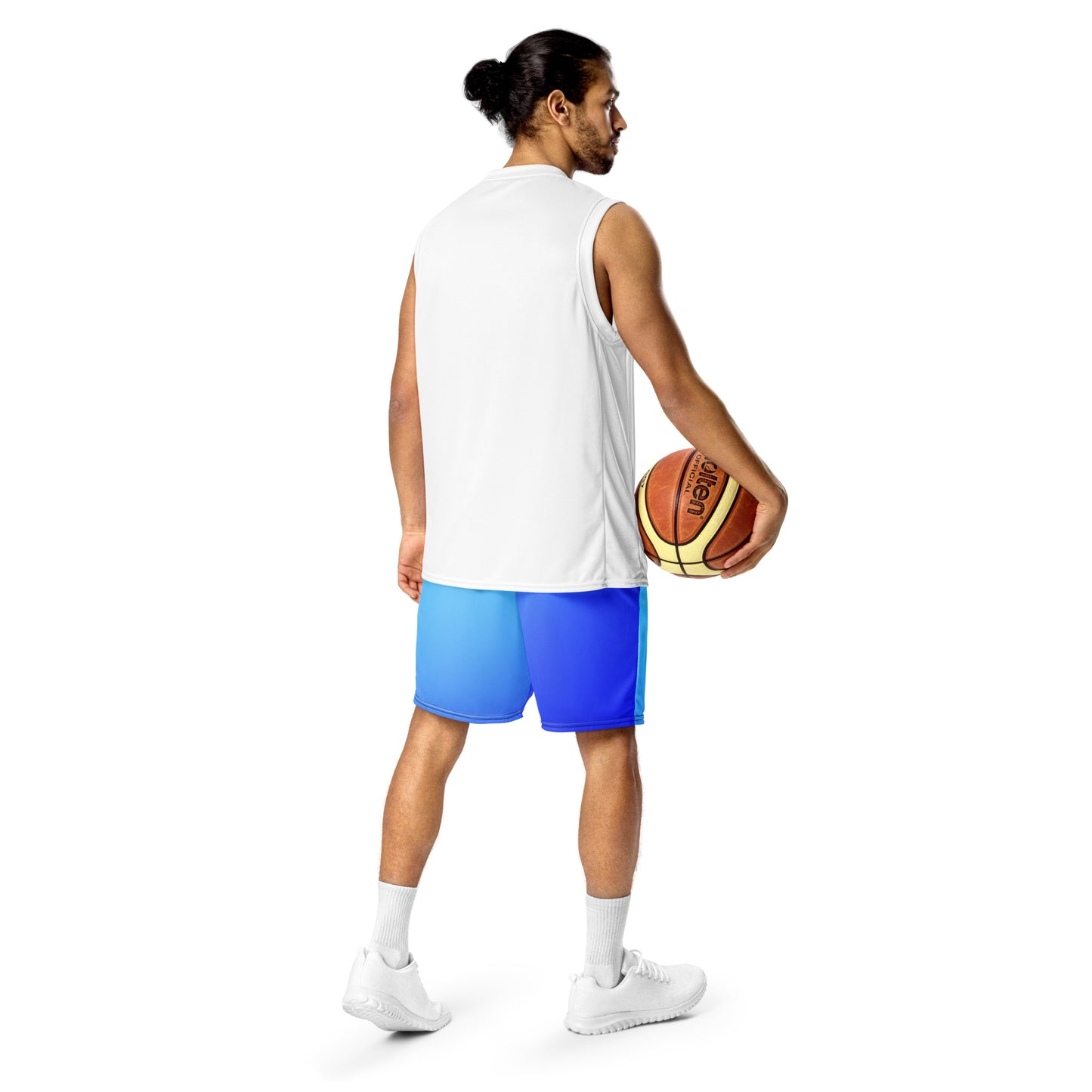Herren Mesh-Shorts mit Farbverlauf