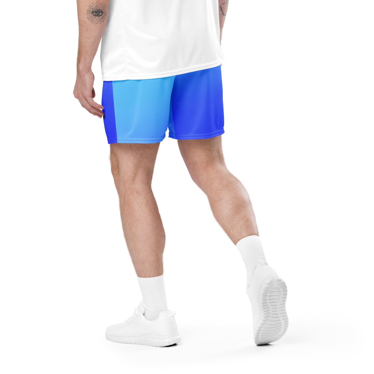 Herren Mesh-Shorts mit Farbverlauf