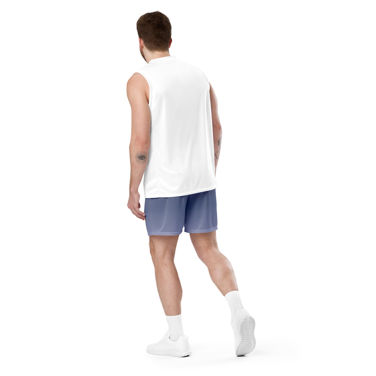 Unisex Mesh-Shorts Deutschland, blau-grau