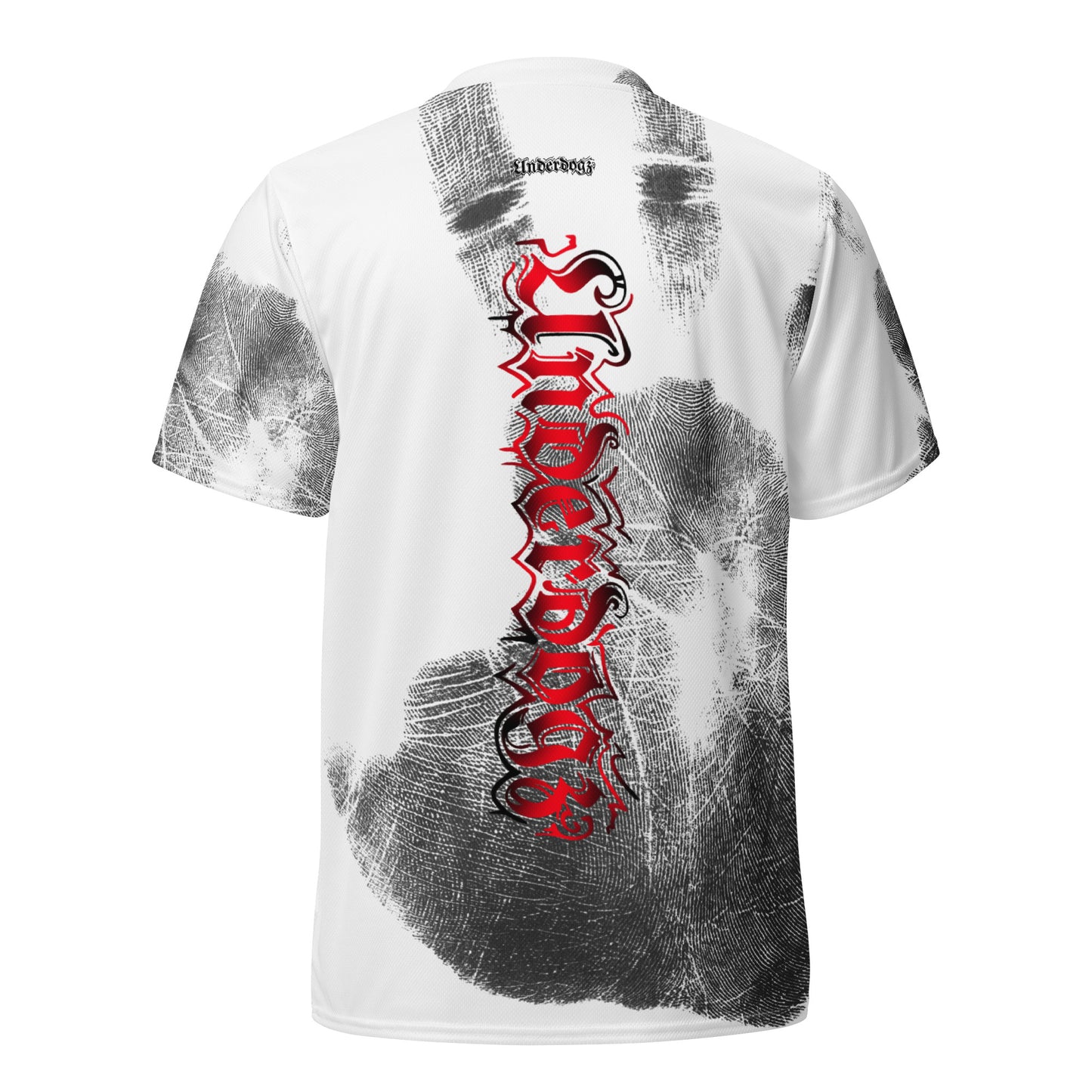 Recyceltes Unisex-Trikot Handabdruck rot