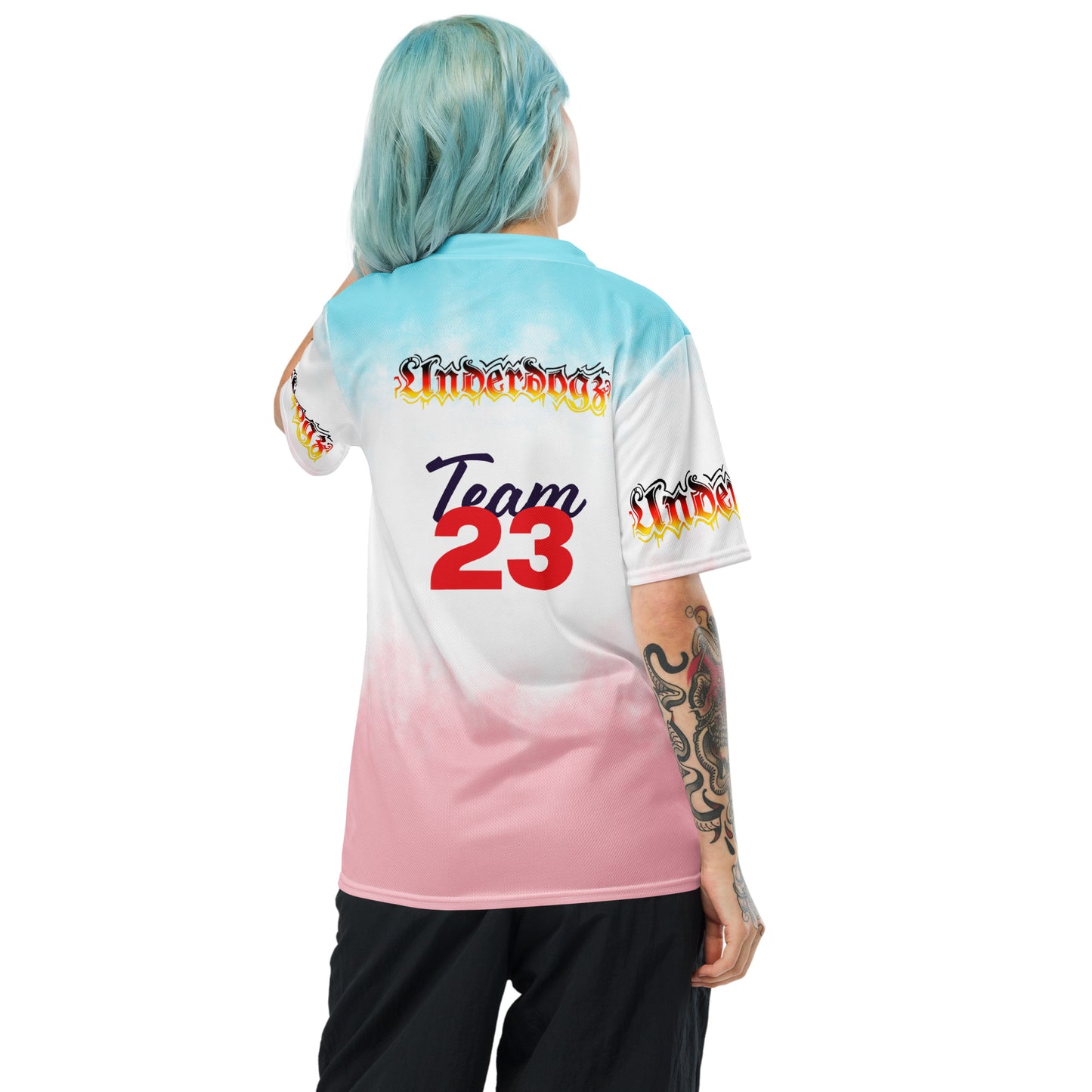 Recyceltes Damen-Trikot Deutschland, blau-weiß-rosa
