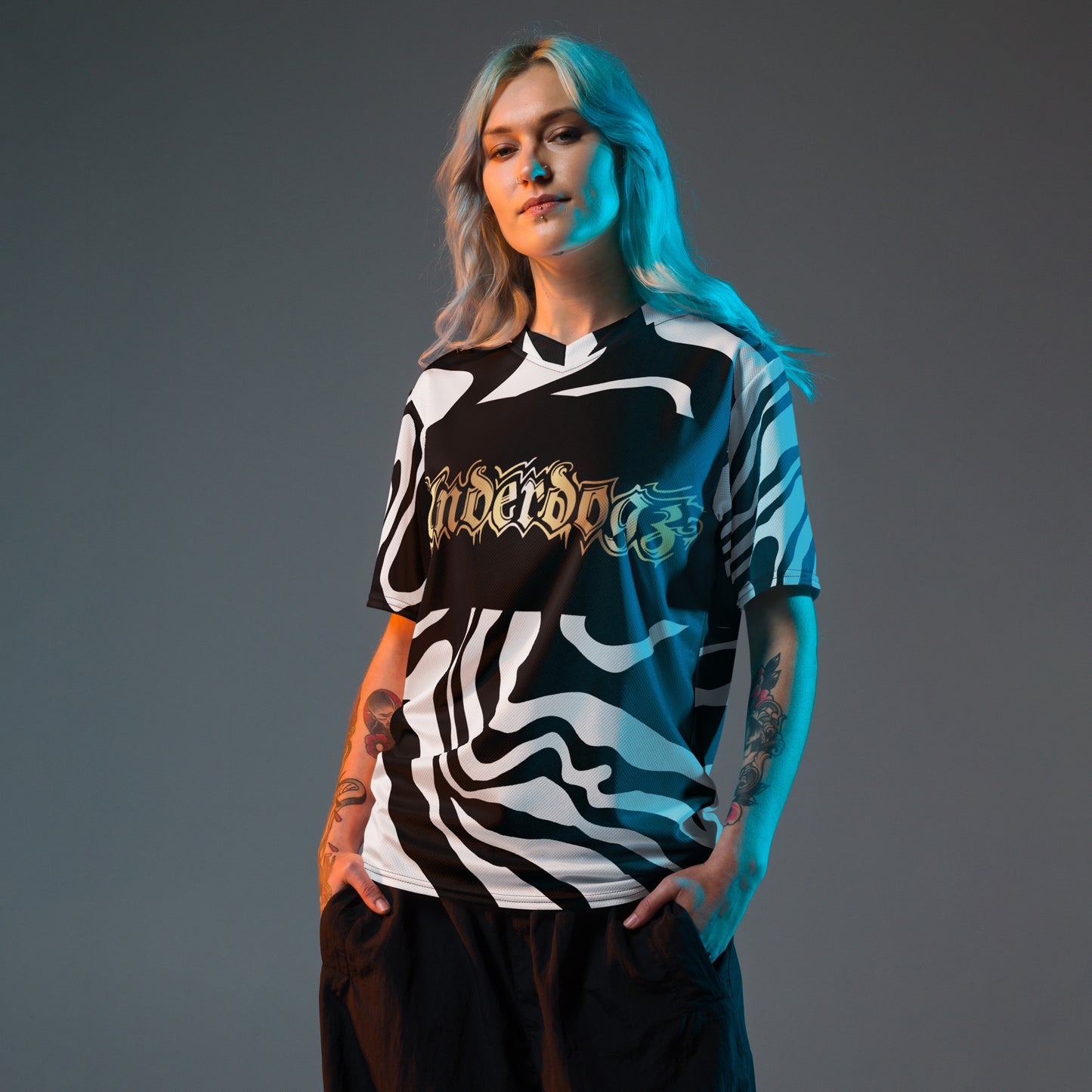 Recyceltes Trikot Zebra Gold