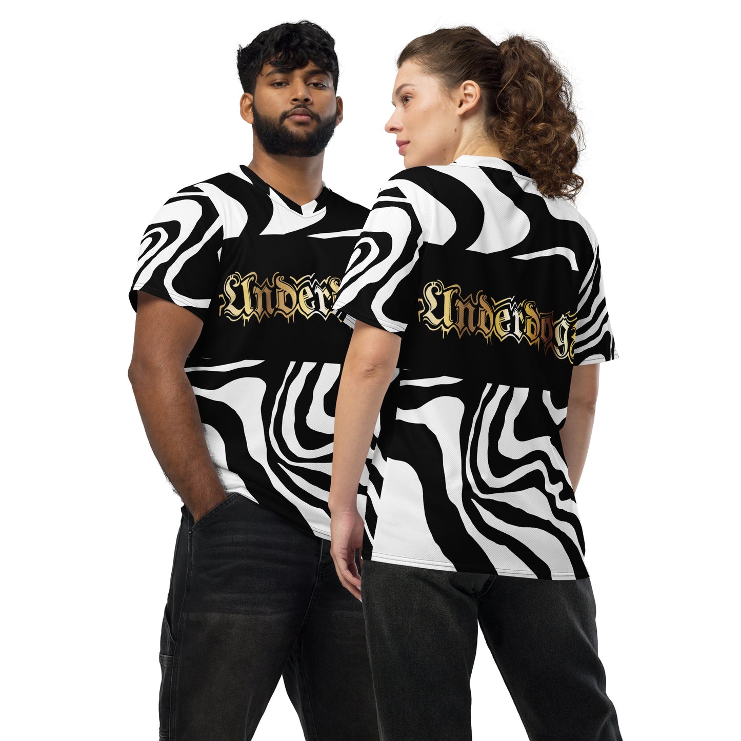 Recyceltes Trikot Zebra Gold