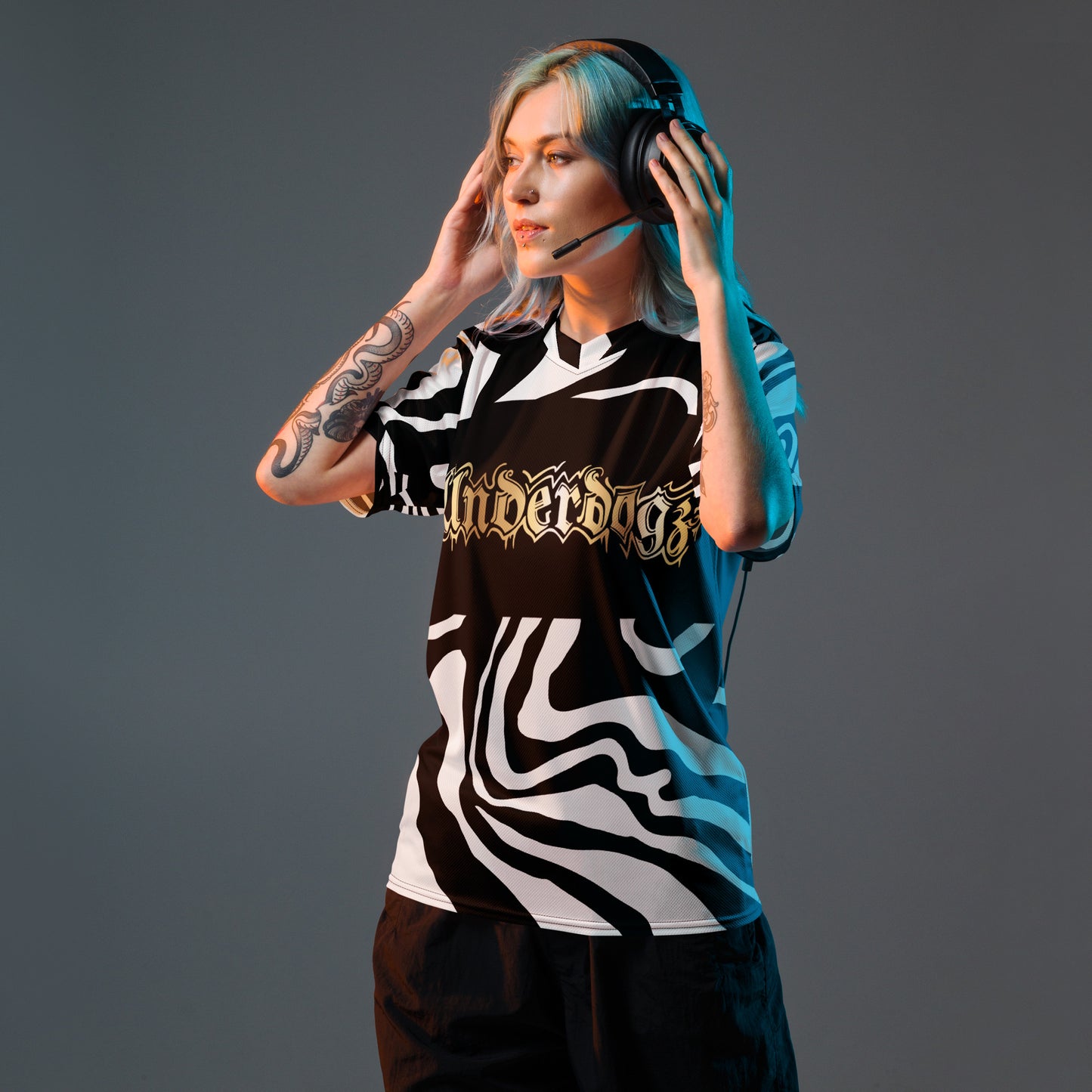 Recyceltes Trikot Zebra Gold