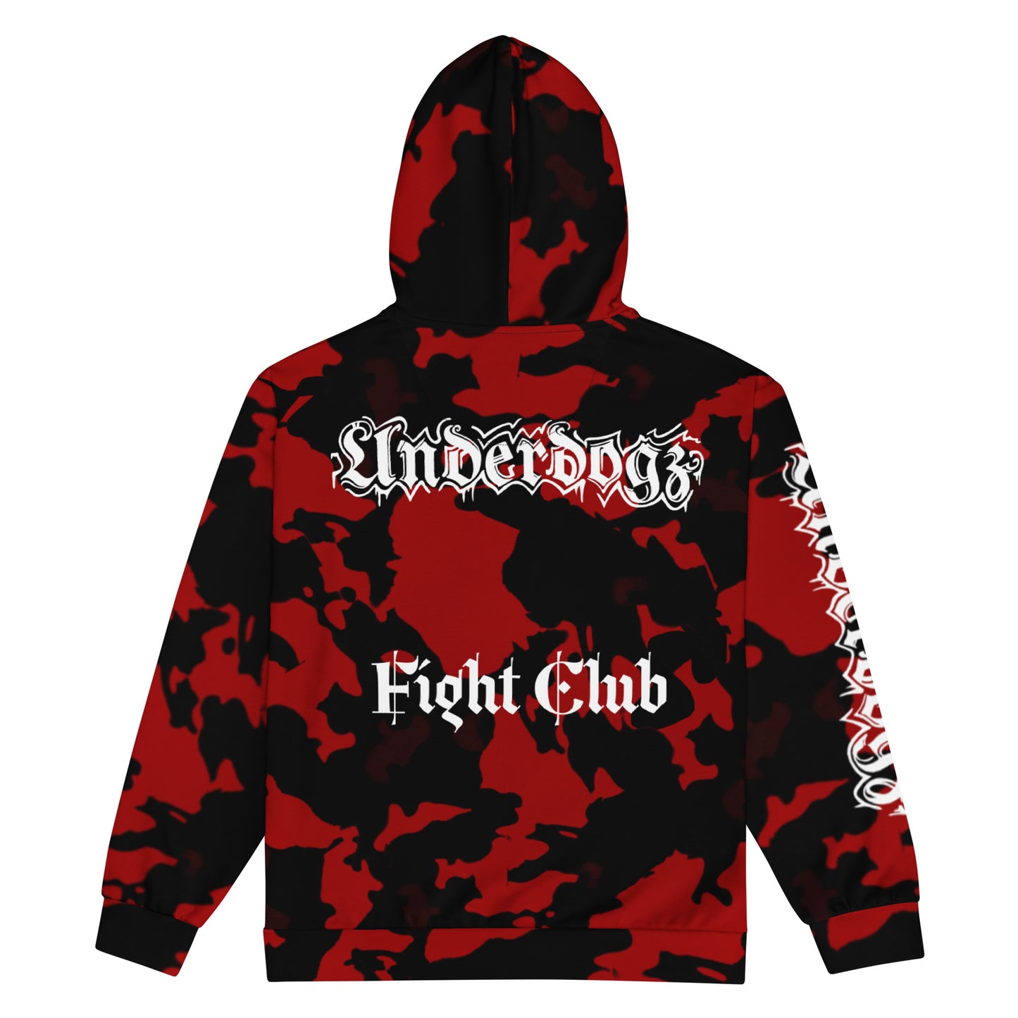Unisex Sweatjacke Schwarz-rot
