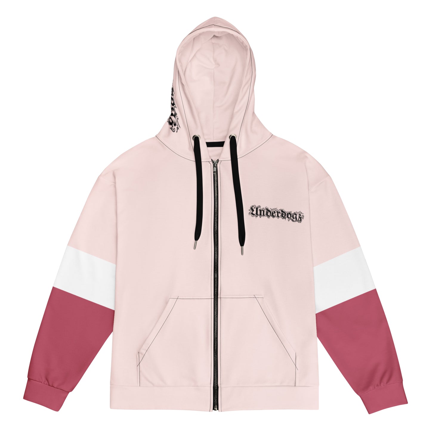 Damen Sweatjacke Rosa mit Mini-Logo