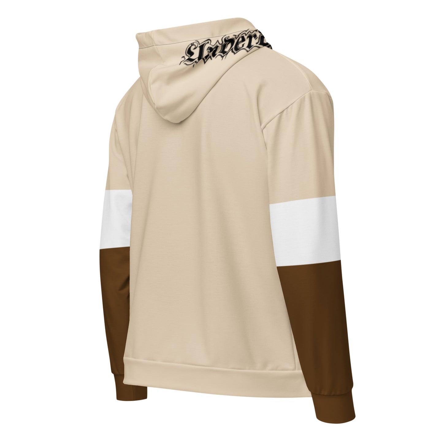 Unisex Sweatjacke Hellbraun mit Mini-Logo