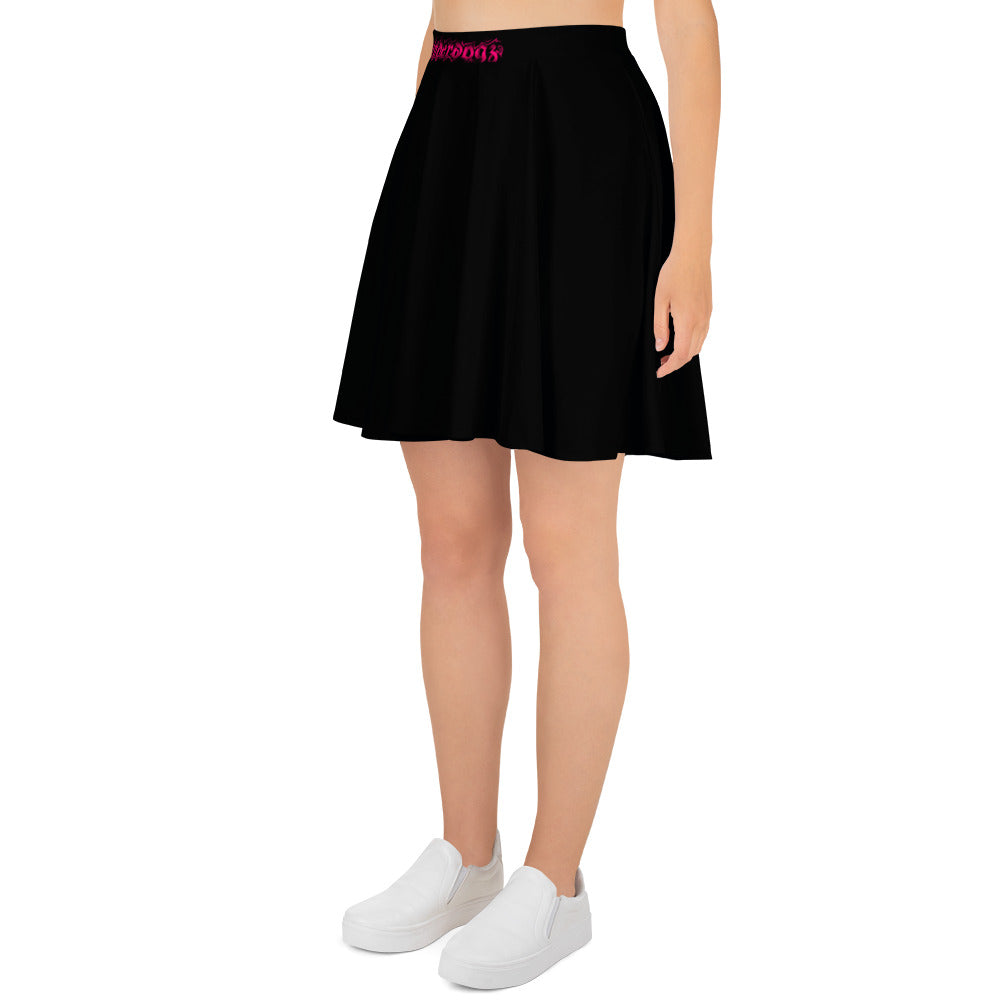 Skater-Rock mit Mini-Logo Pink