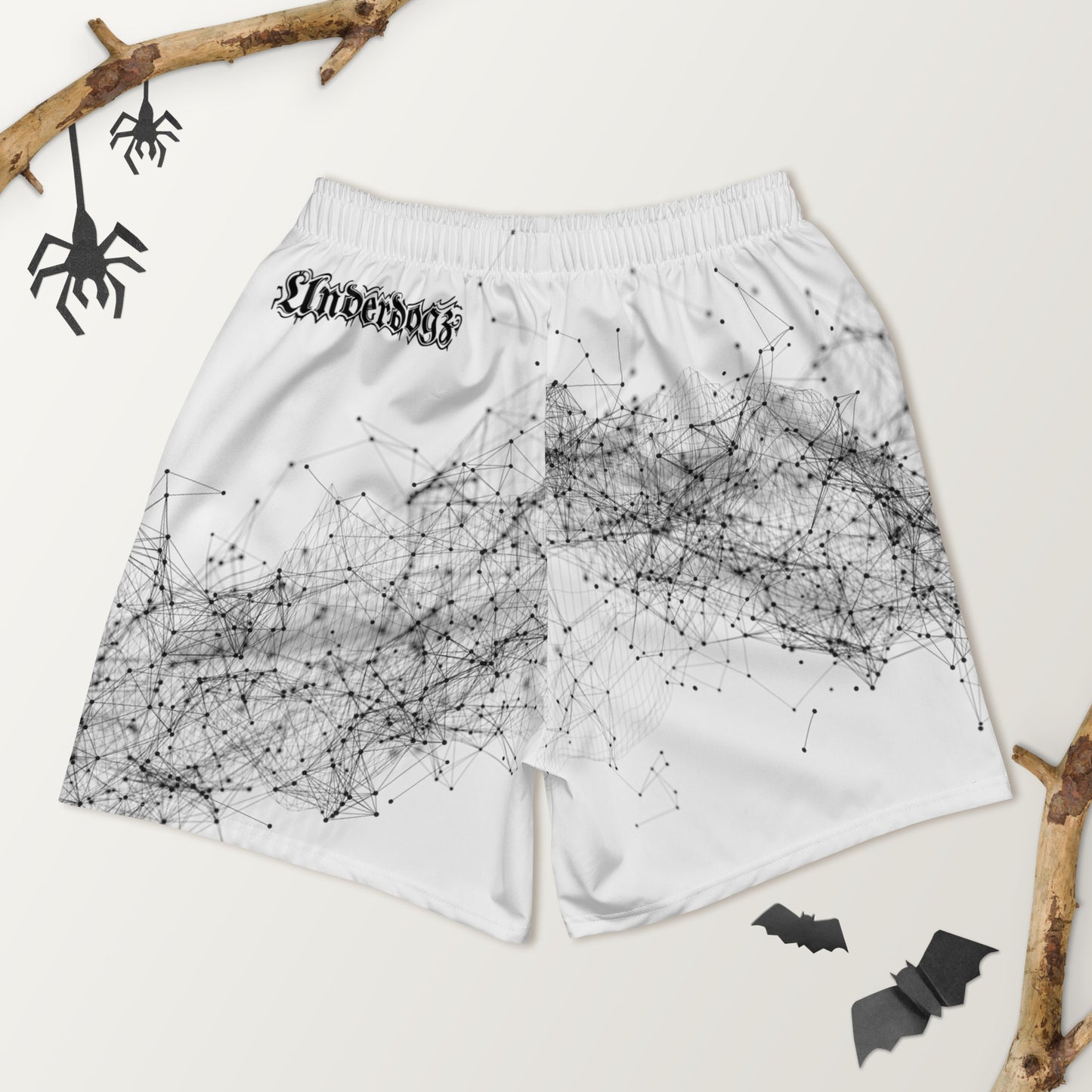 Lange Sport-Shorts Black Lines