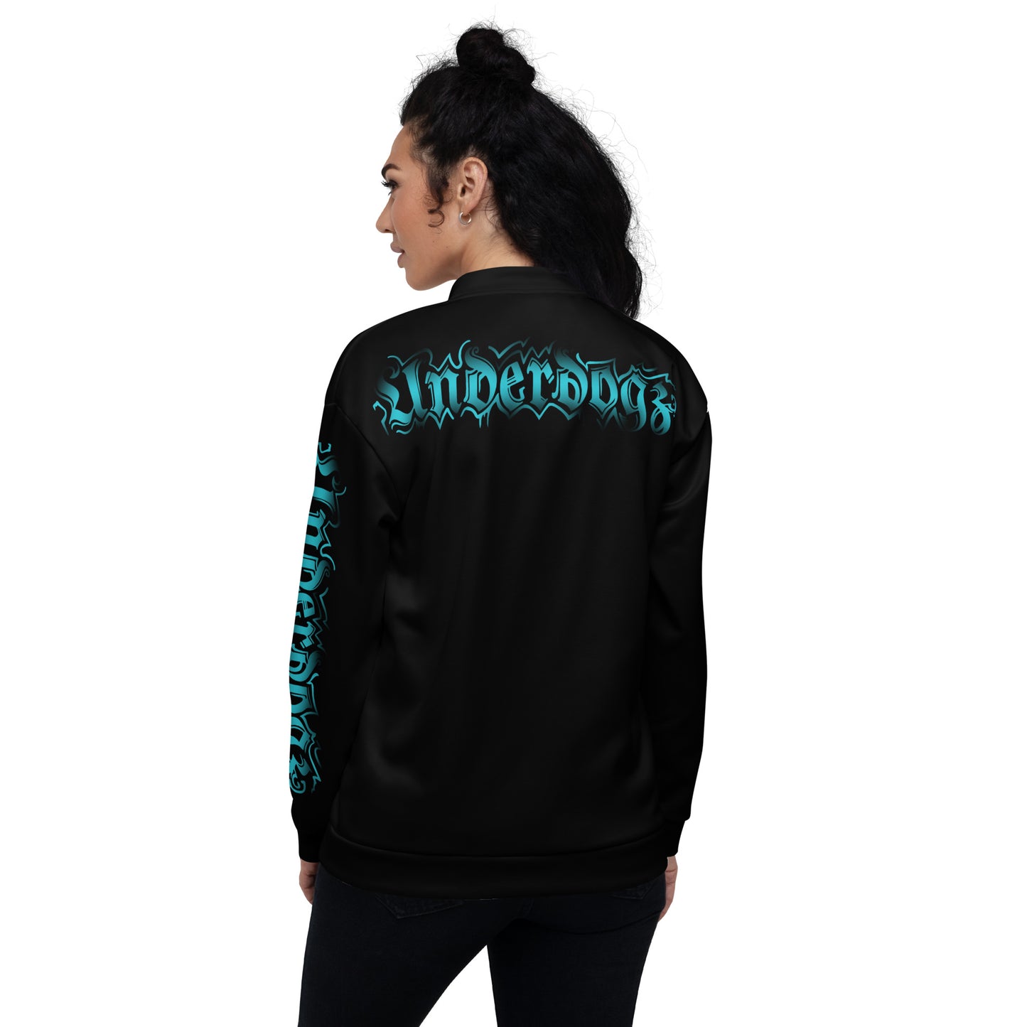 Trainingsjacke schwarz- Logo Türkis