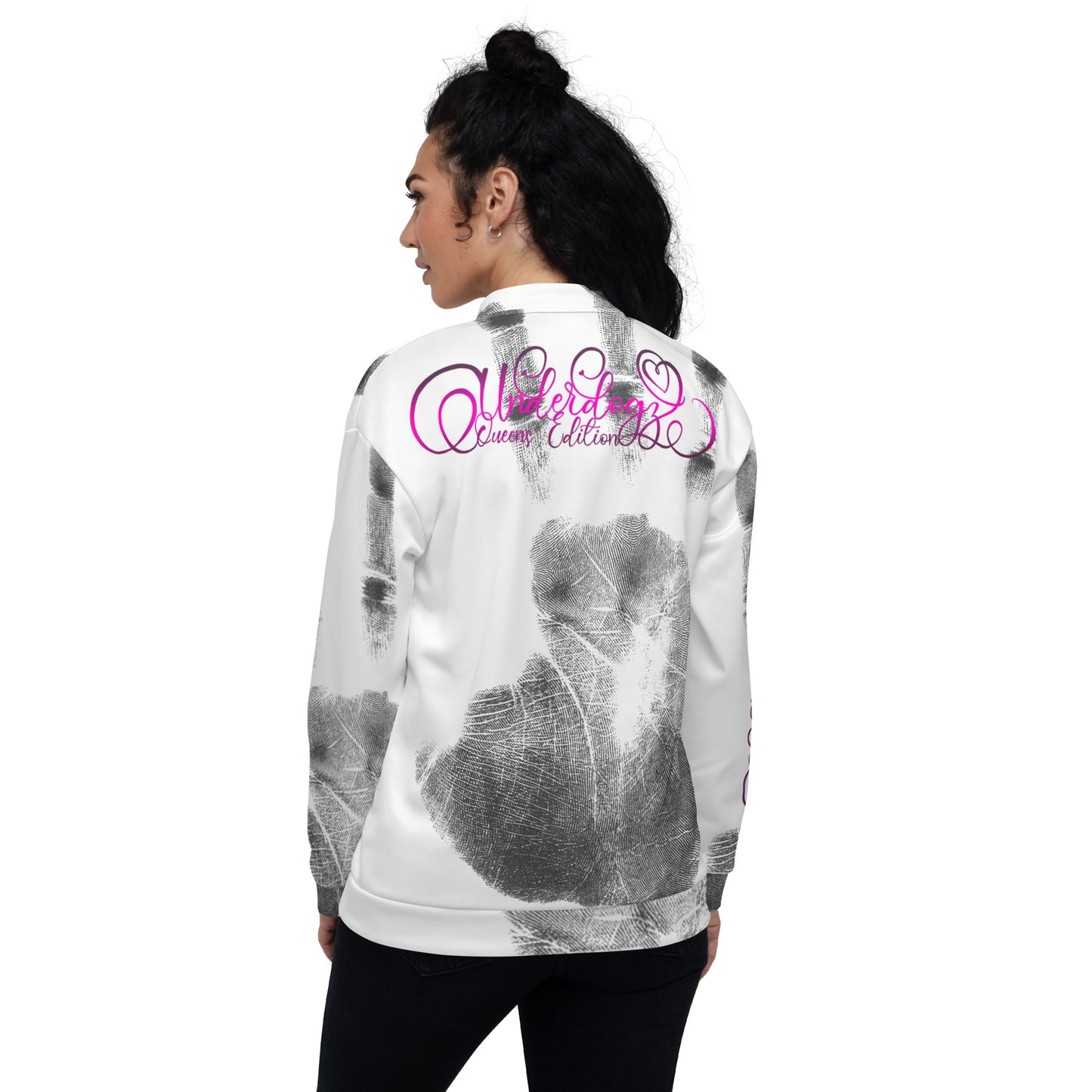 Trainingsjacke Queens Edition Pink Handabdruck