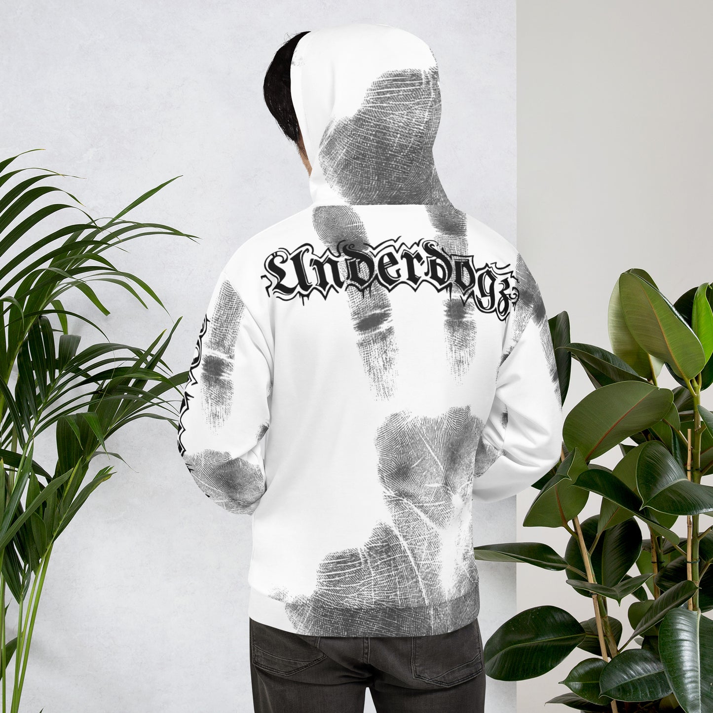 Kapuzenpullover Handabdruck