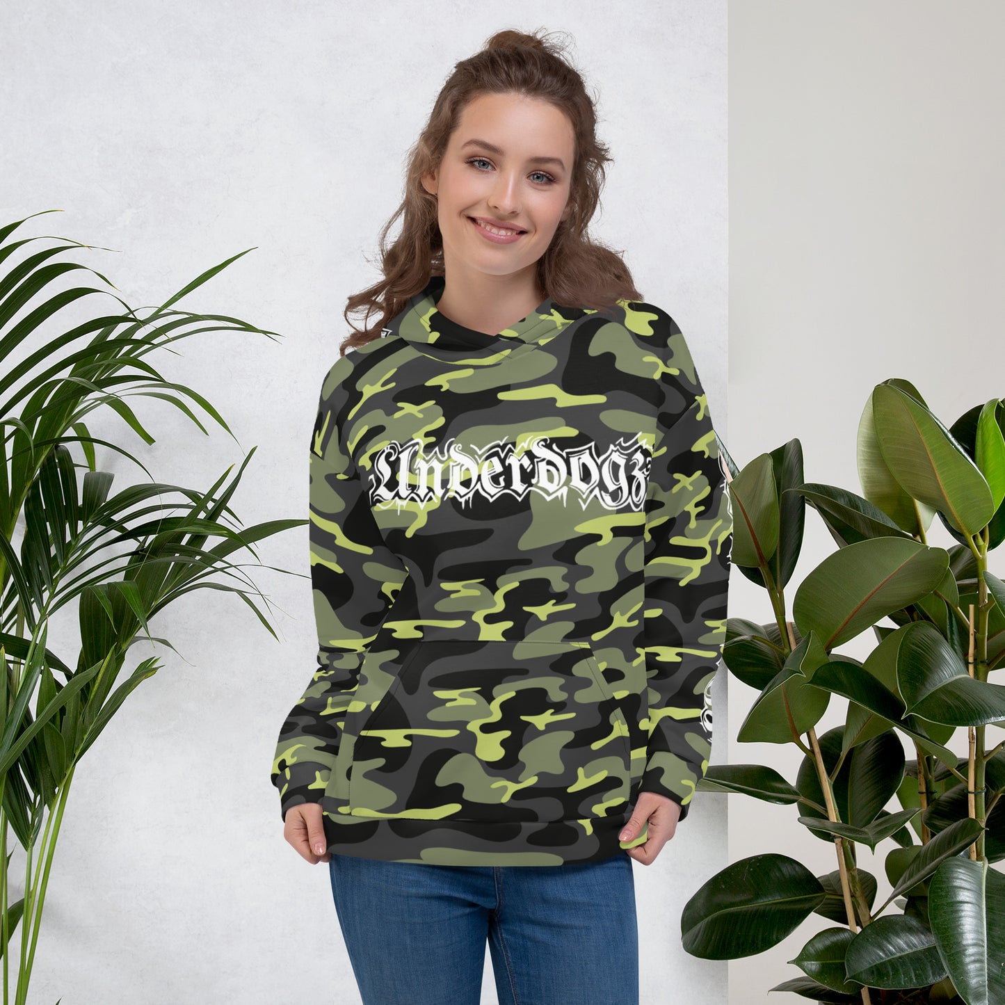 Unisex-Kapuzenpullover Camouflage
