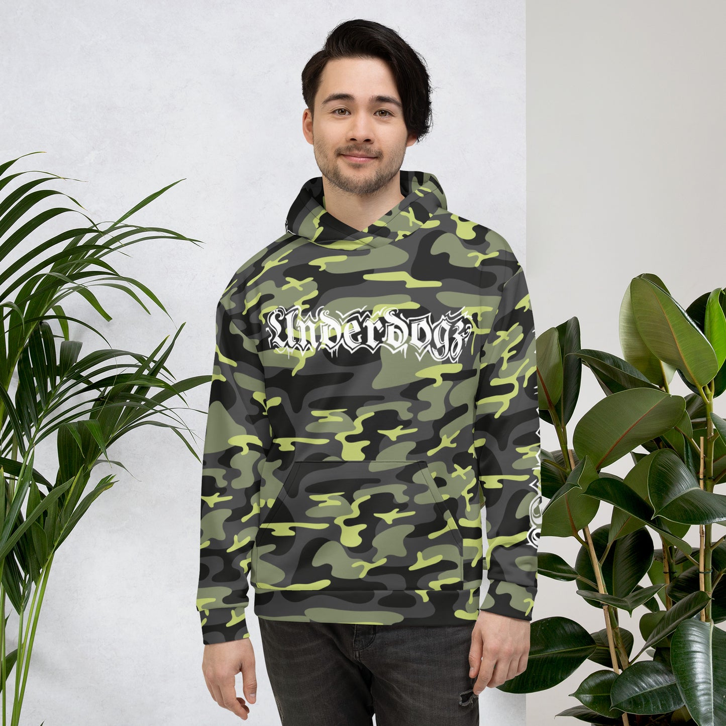 Unisex-Kapuzenpullover Camouflage