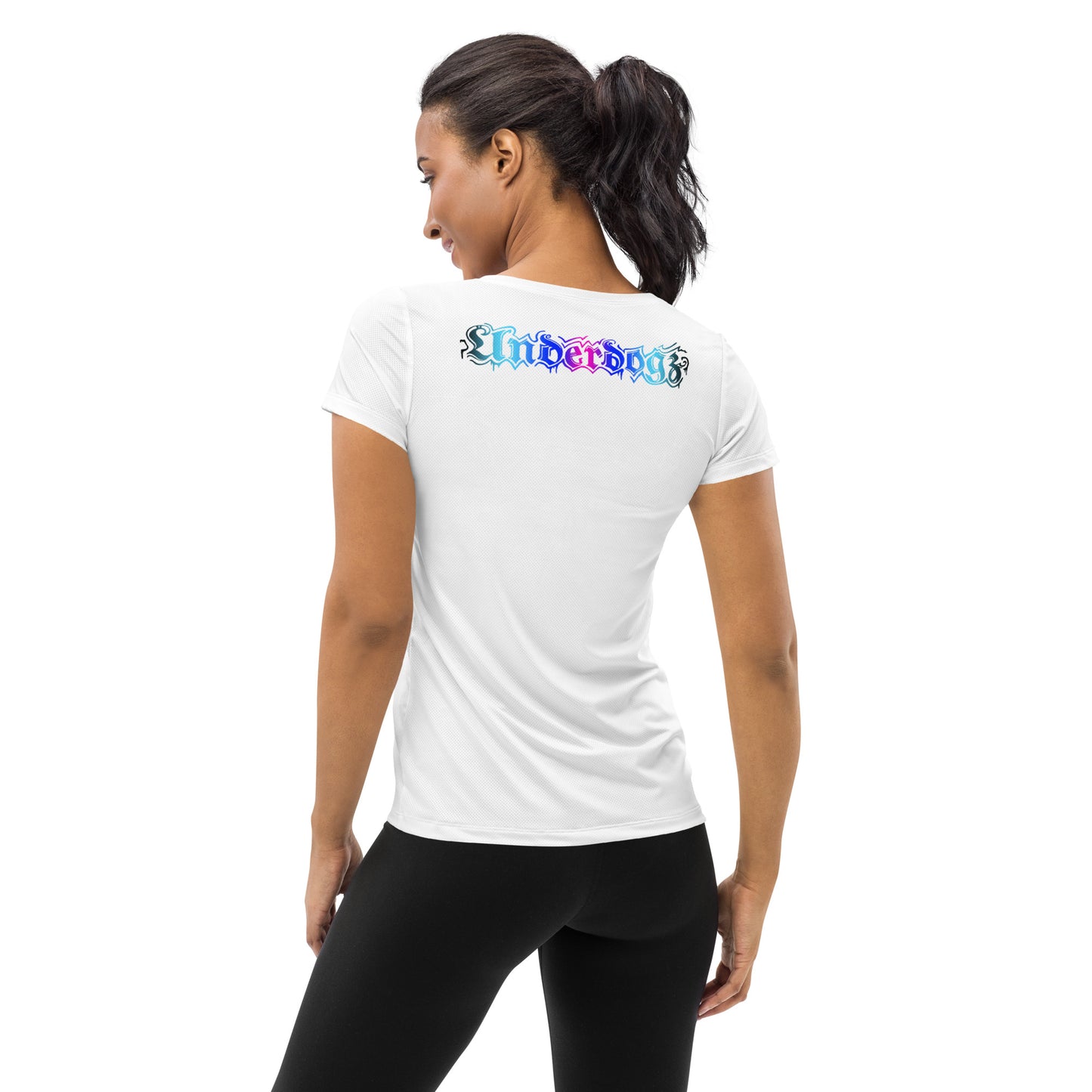 Sport-T-Shirt für Damen Pink-Türkis