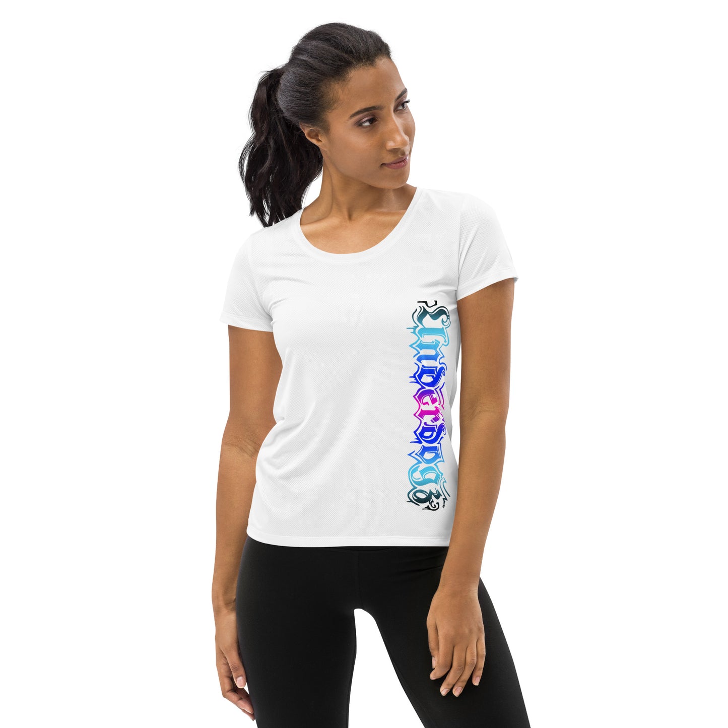 Sport-T-Shirt für Damen Pink-Türkis