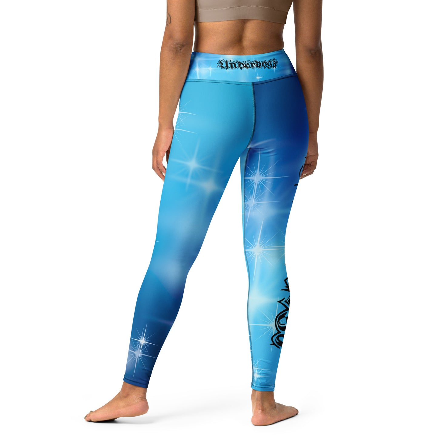 Yoga-Leggings mit Stars-Design und Innentasche