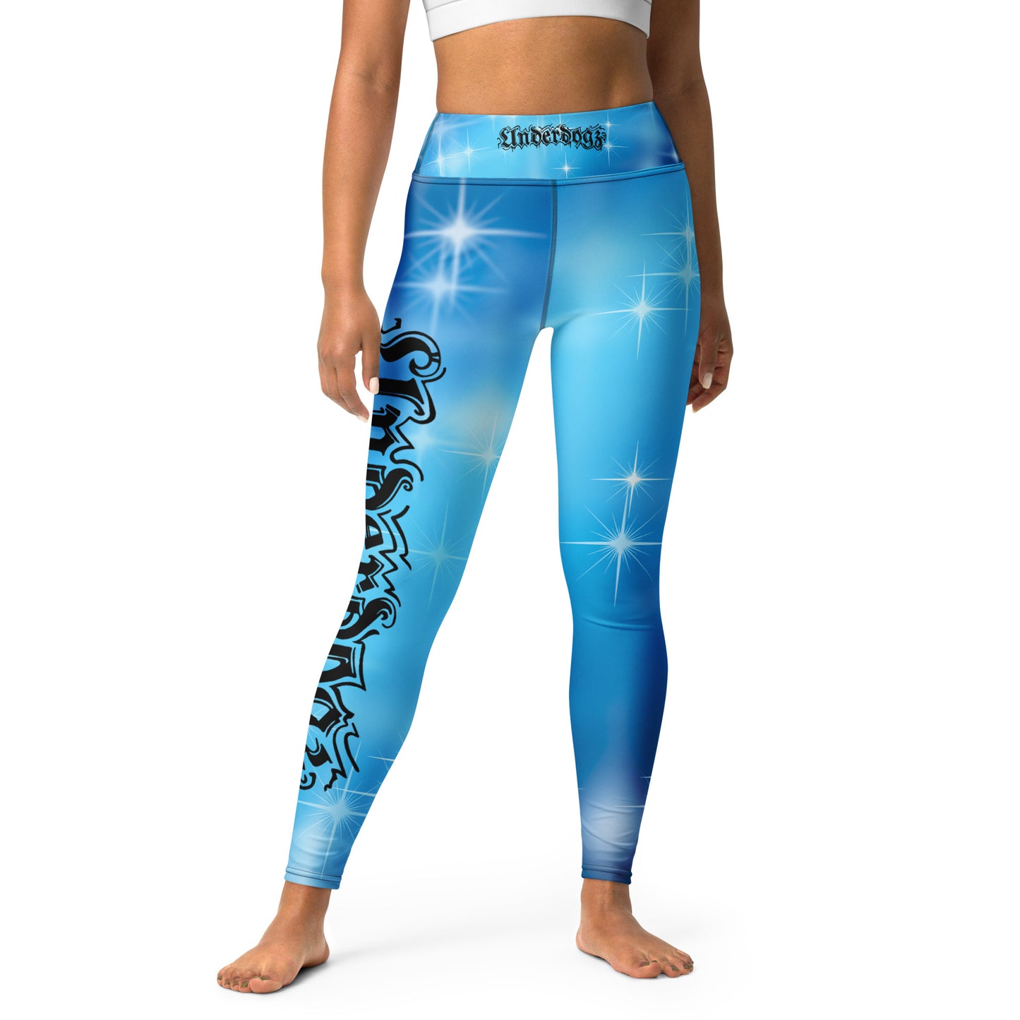 Yoga-Leggings mit Stars-Design und Innentasche