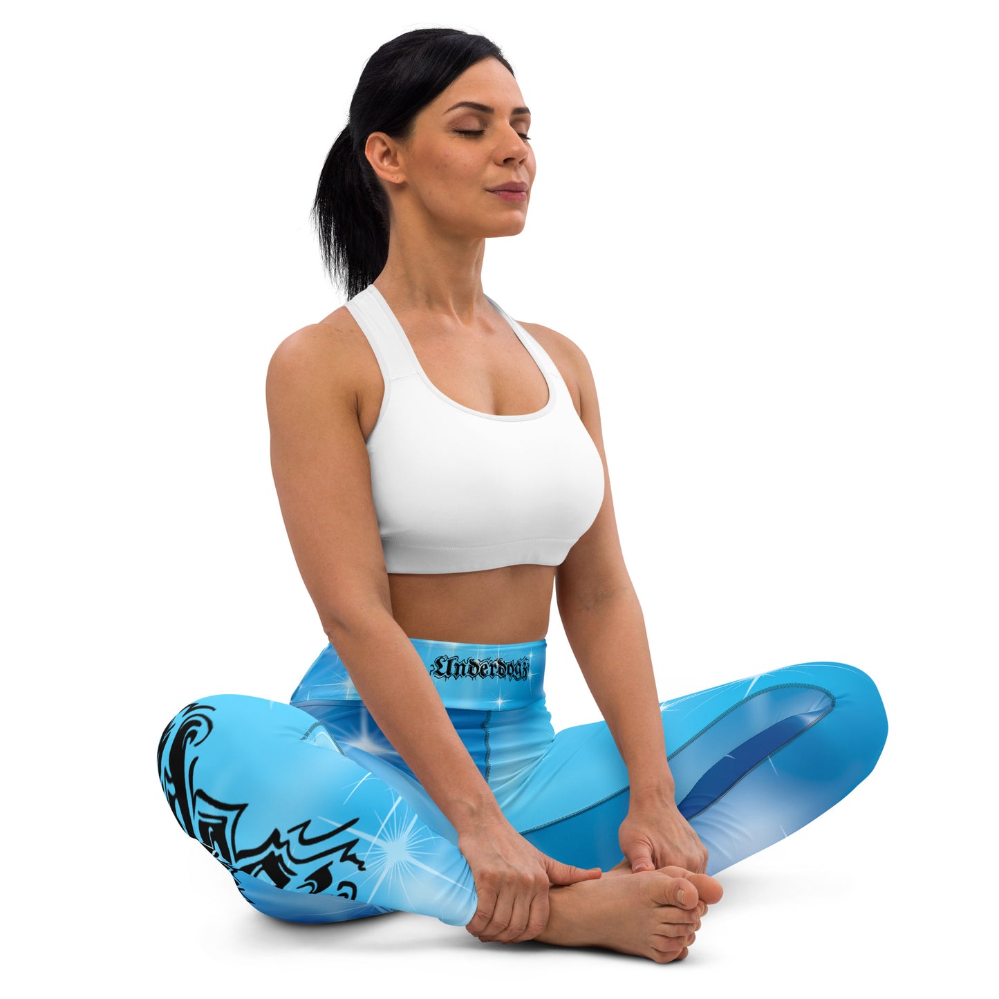 Yoga-Leggings mit Stars-Design und Innentasche
