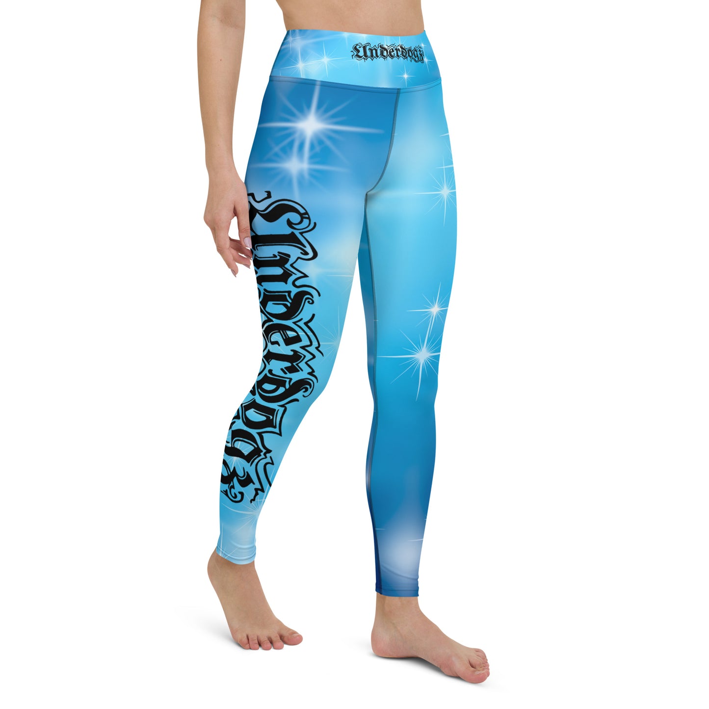 Yoga-Leggings mit Stars-Design und Innentasche