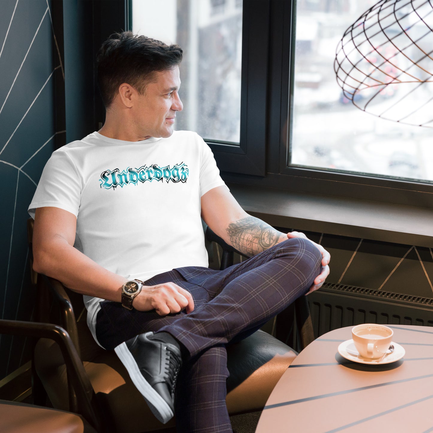 Herren-T-Shirt Premium-Line Türkis