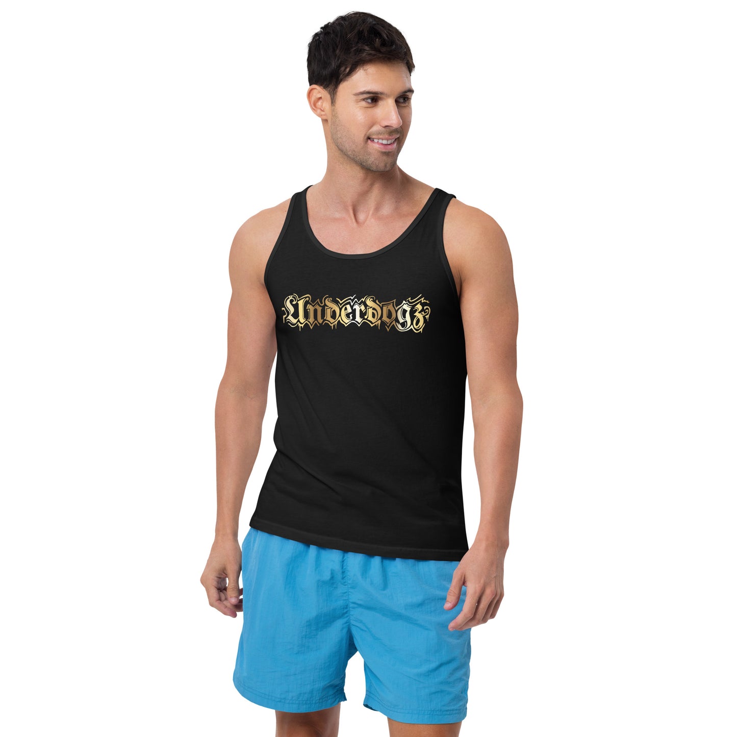 Herren-Tank-Top Logo Gold