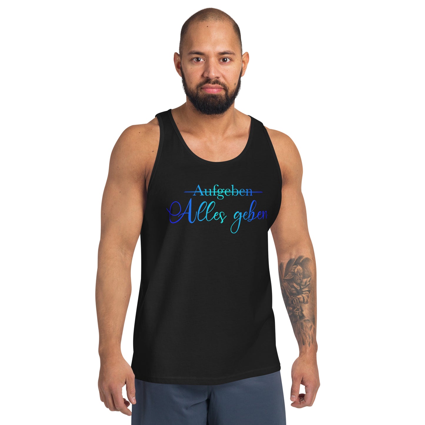 Unisex-Tank-Top ,Alles geben‘ Türkis